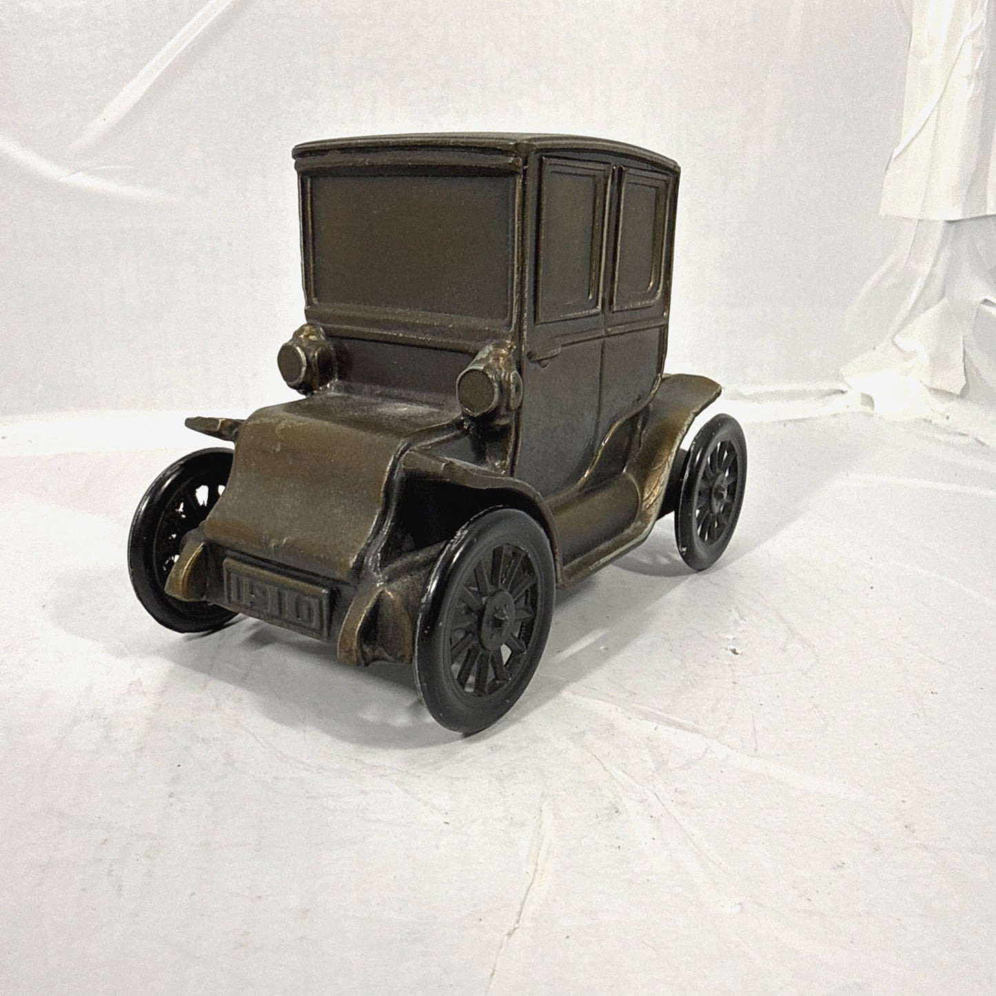 Vintage Banthrico 1910 Baker Electric Car Brass Bank Jamestown First Natl