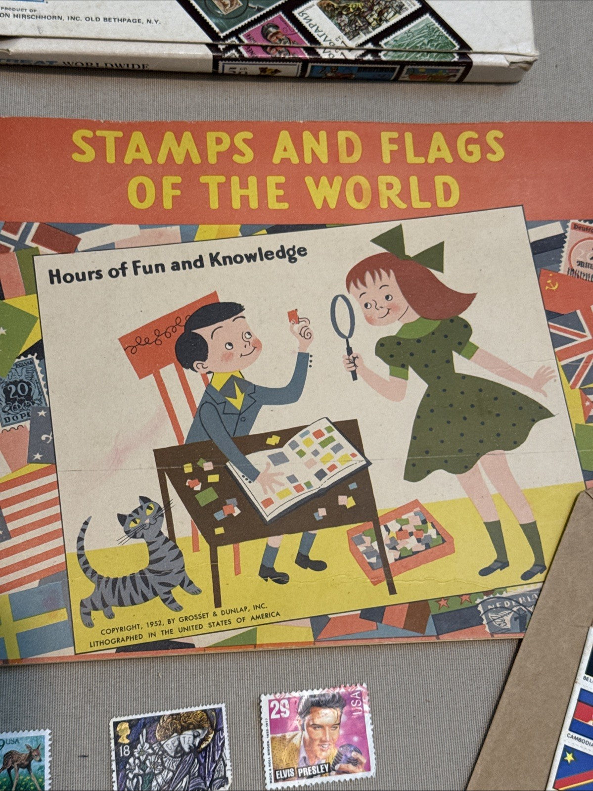 Vintage Stamp Collecting Lot Albums Harris Books American Worldwide Philately