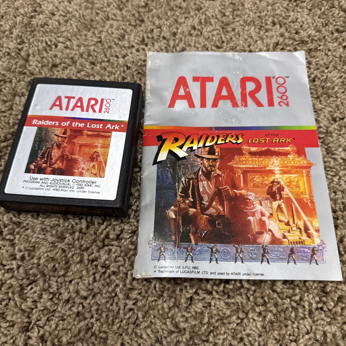 Atari 2600 Game Lot 7 Cosmic Ark Solaris Raiders GI Joe Astroblast Manuals Vtg