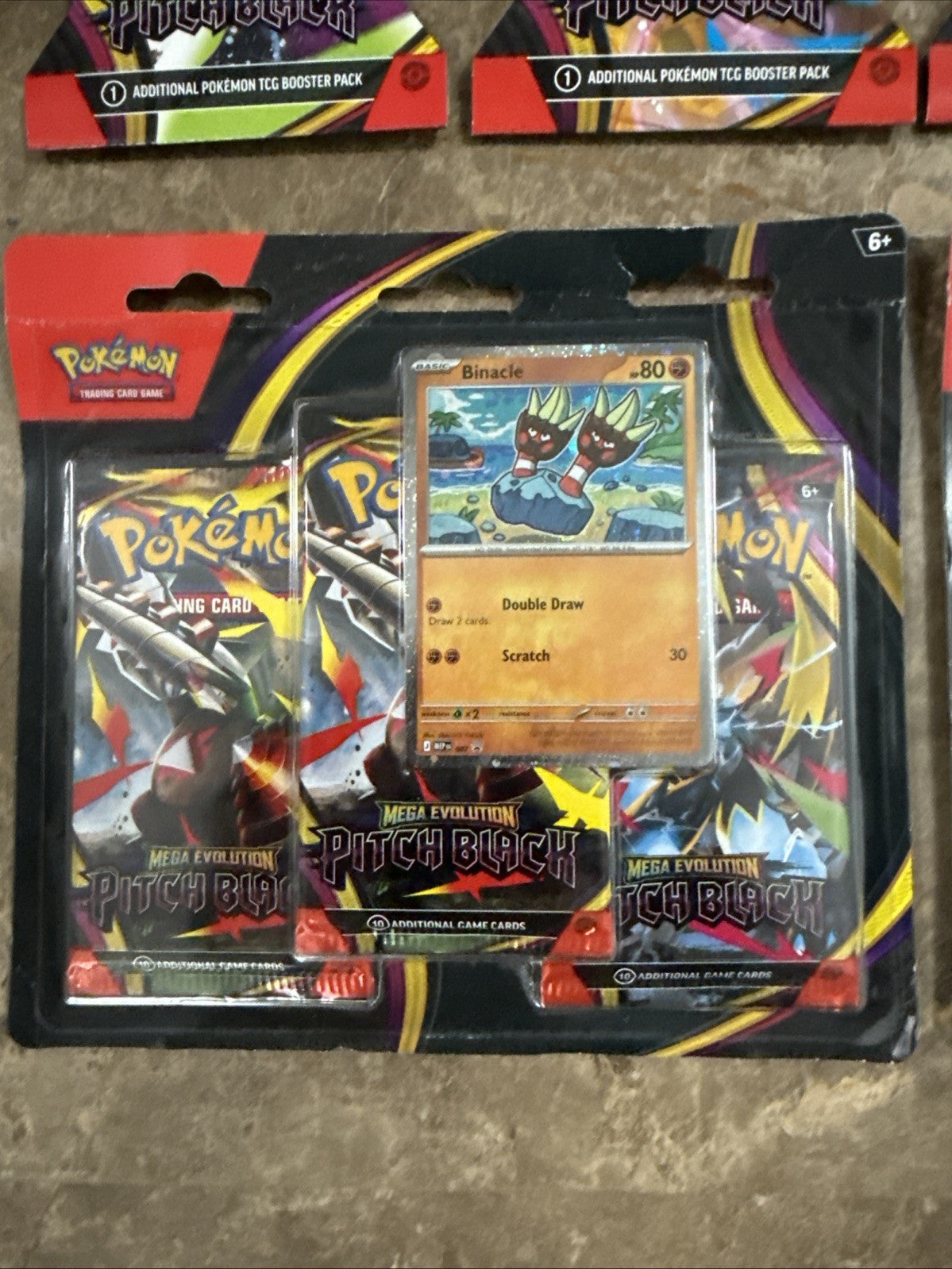 Pokemon Mega Evolution Pitch Black Lot Of 6 Pack/Sets -See Photos & Description