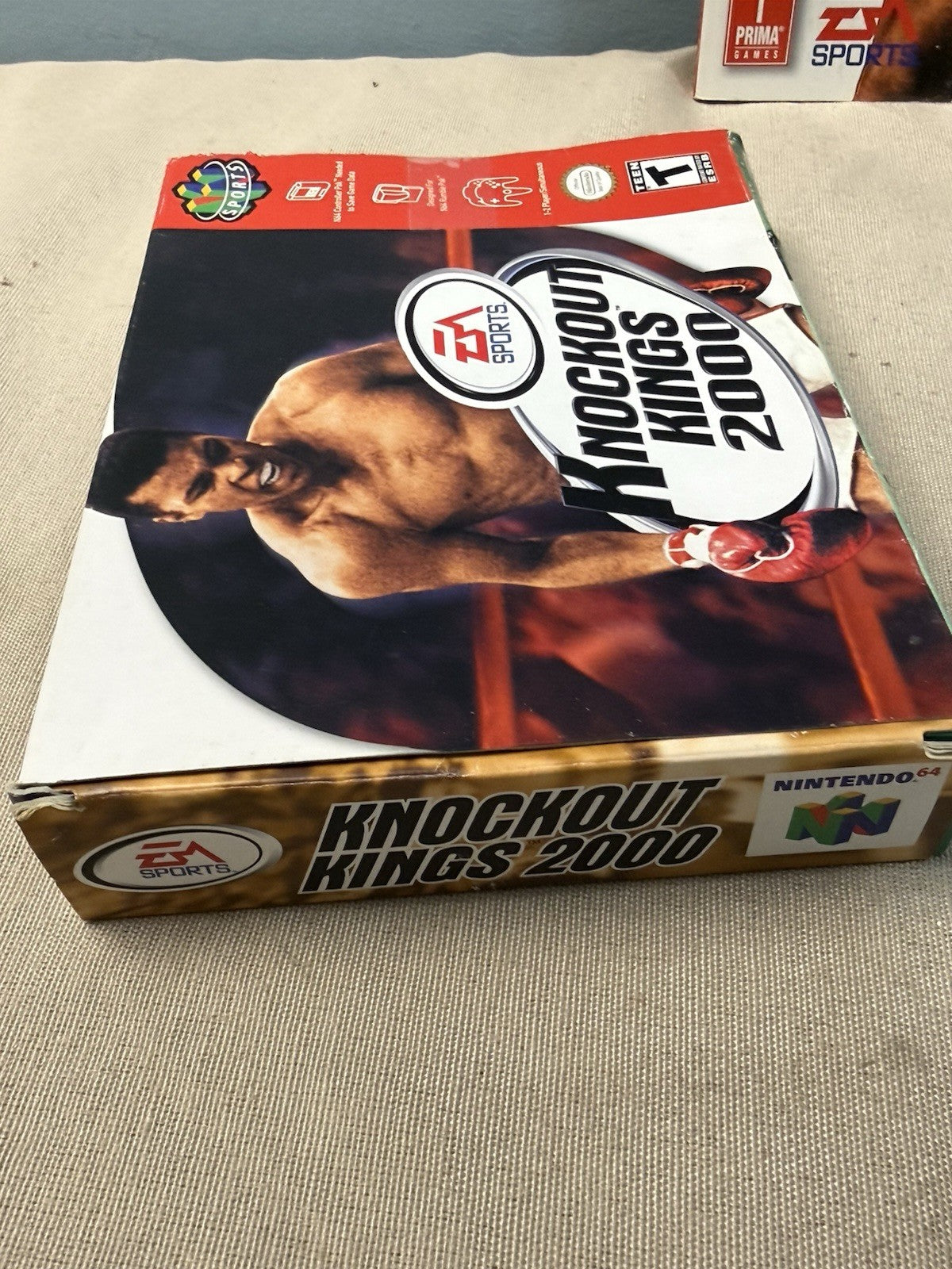 BOX ONLY Knockout Kings 2000 N64 ORIGINAL Box Manual Strategy Guide NO GAME