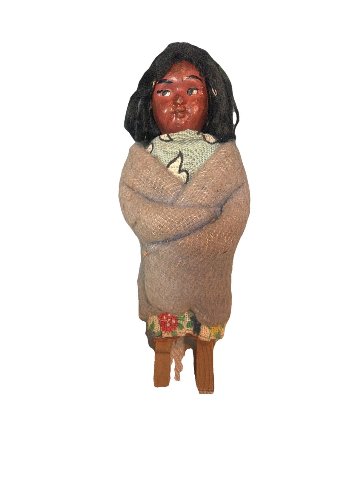 Skookum Bully Good Indian Dolls Pair 7 Inch Native American Dolls