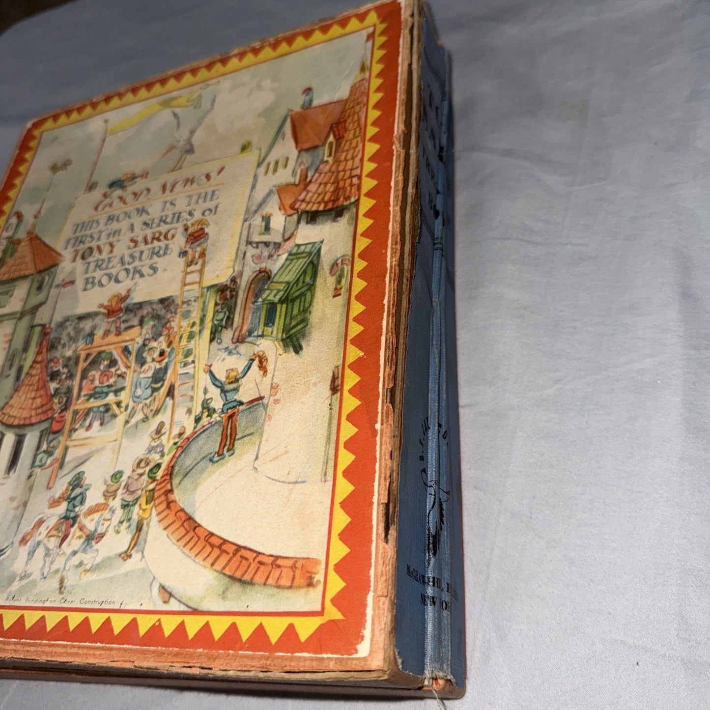 Vintage Tony Sargs Treasure Book 1942 First Edition McGraw Hill Rare PLEASE READ