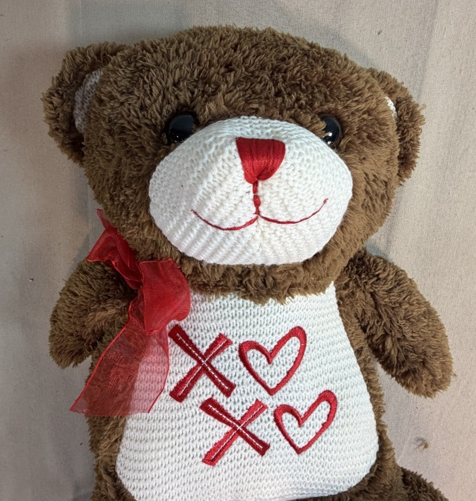 Dan Dee Collectors Choice Valentine Teddy Bear Plush Stuffed Animal XO Hearts