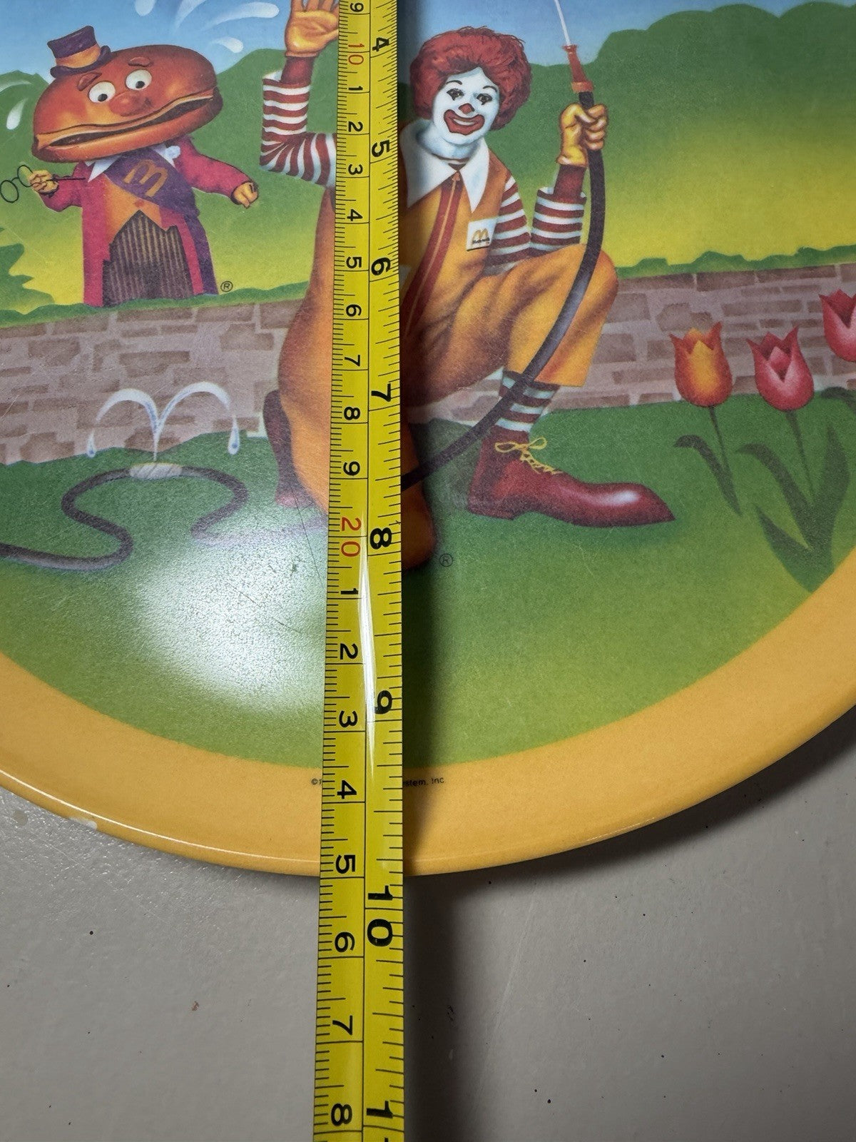 Vintage 1977 McDonalds Ronald Mayor McCheese Melamine Serving Tray Plate