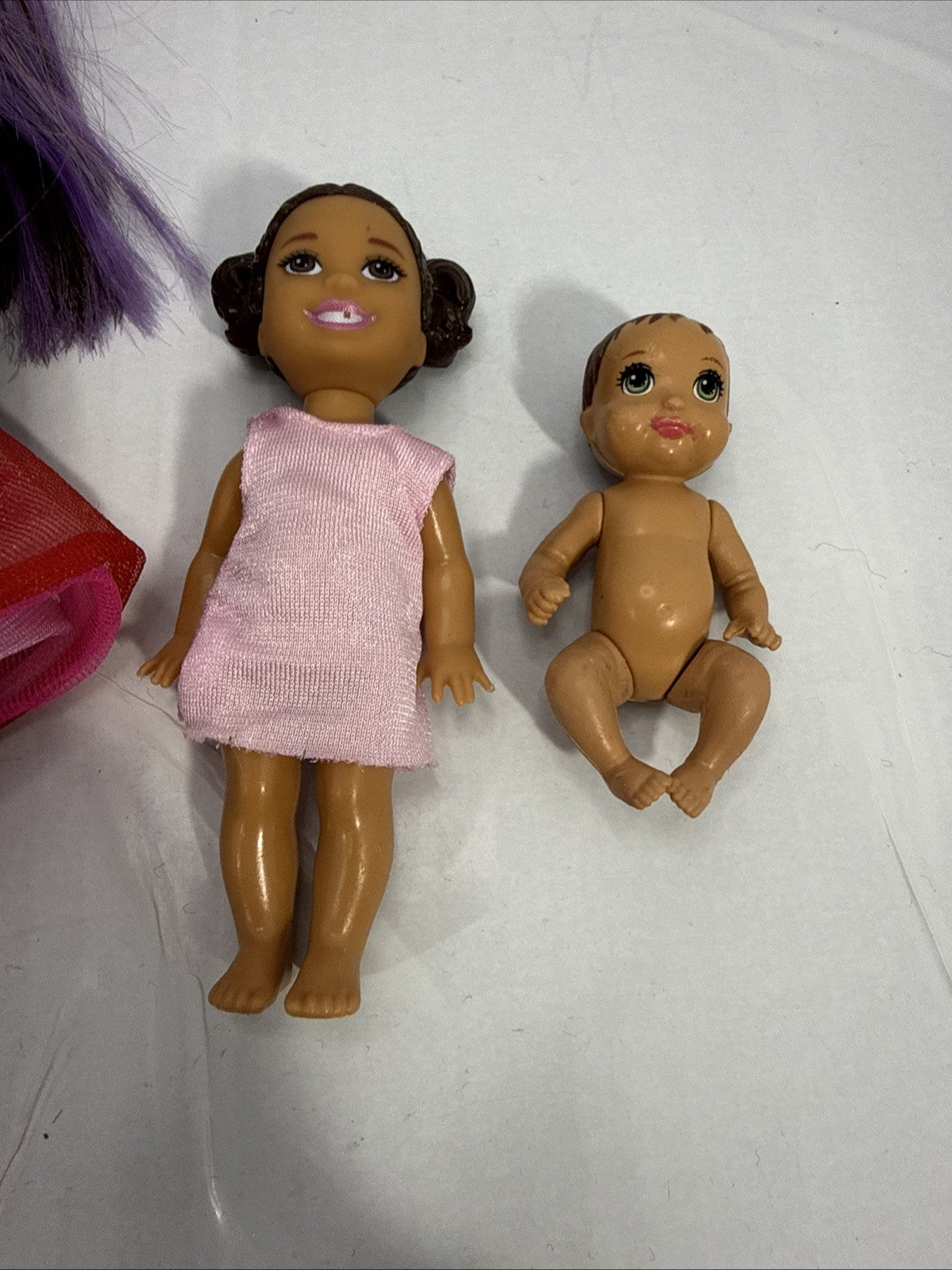 Barbie Skipper Babysitters Doll Purple Streak Hair Mattel Set Incomplete