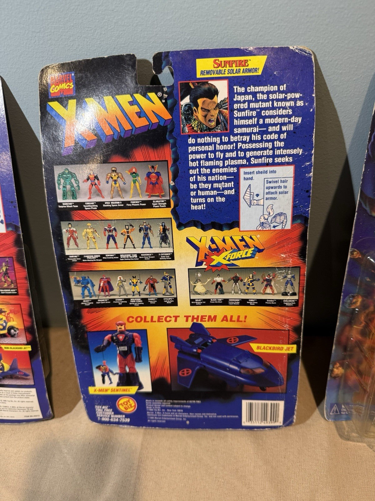 Vintage ToyBiz X Men MOC Carded Figure Lot 4 Marvel Sealed Collectibles