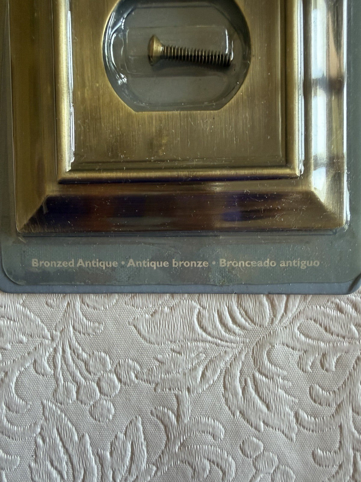 Brainerd Duplex Outlet Wall Plate Antique Bronze New Sealed