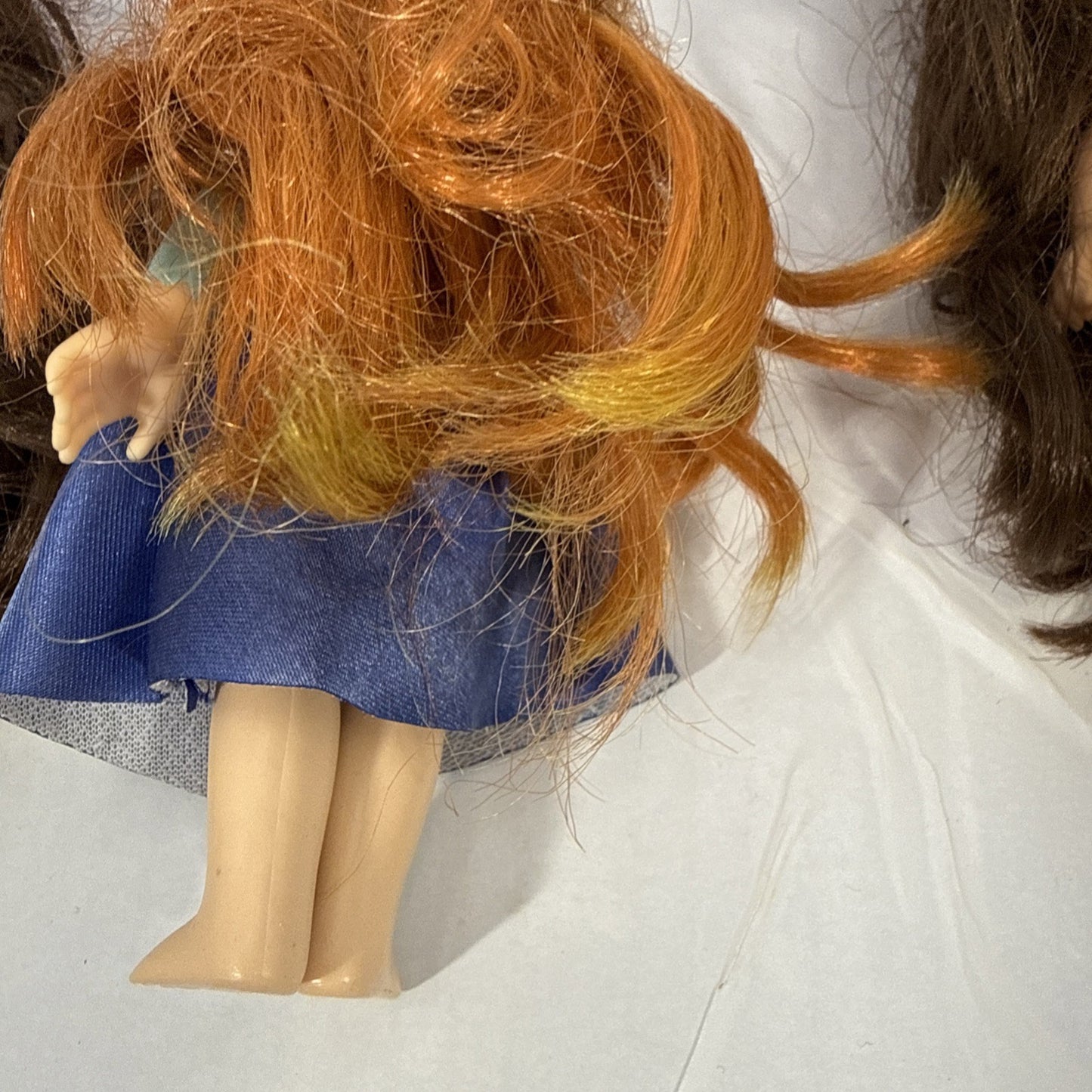Disney Petite Princess Dolls Belle Anna Lot 3 Mini Fashion Dolls