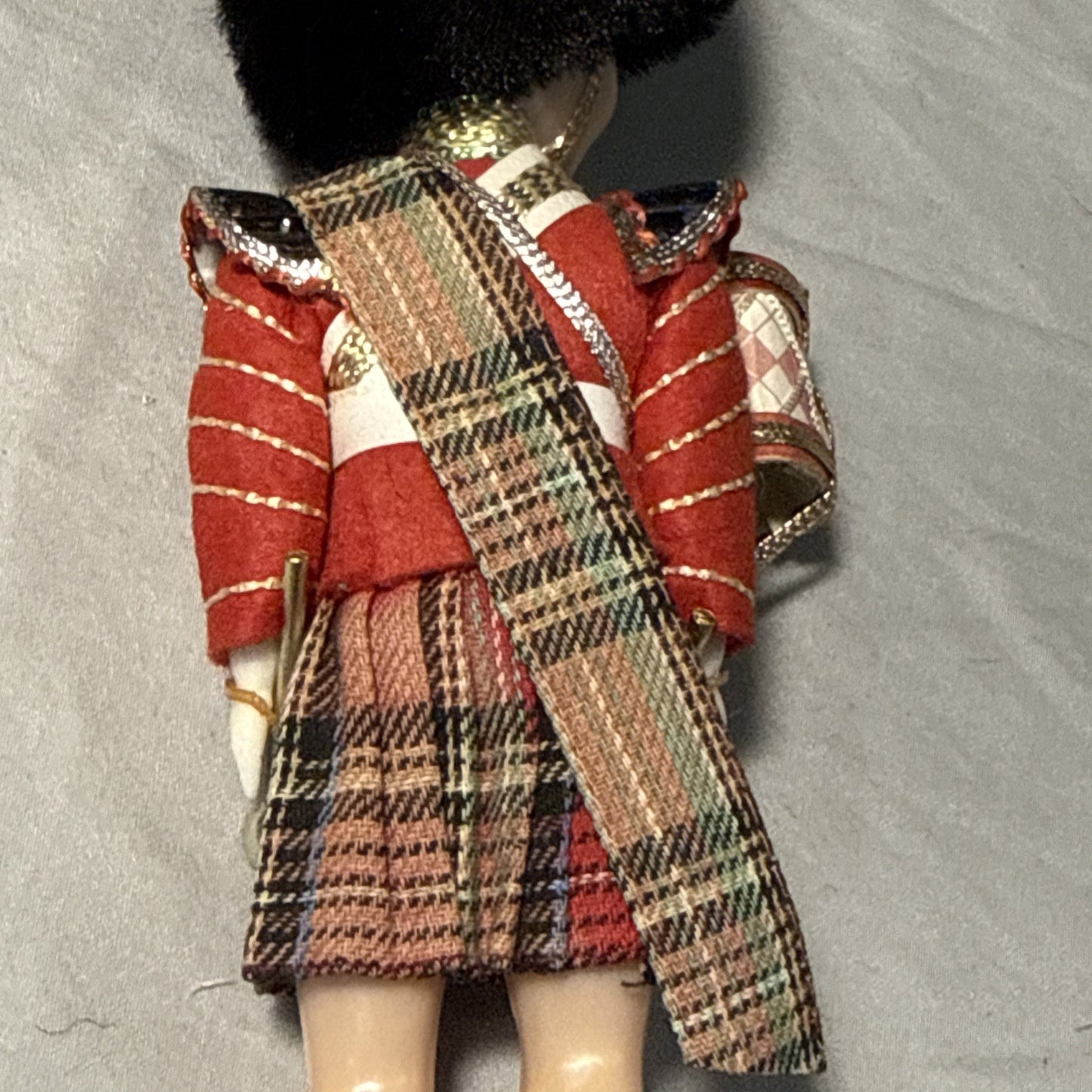 Vintage Toy Soldier Dolls Sleepy Eyes Kilt Hard Plastic Set of 2