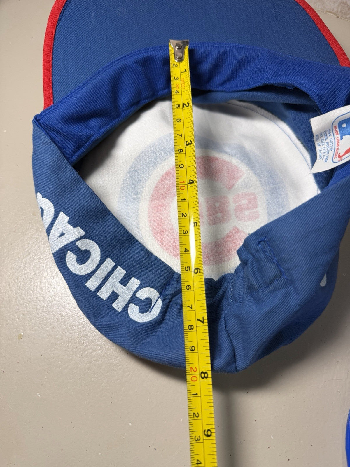 Vintage Chicago Cubs Hat Lot 3 MLB Baseball Cap Plastic Helmet Beanie Fan Gear