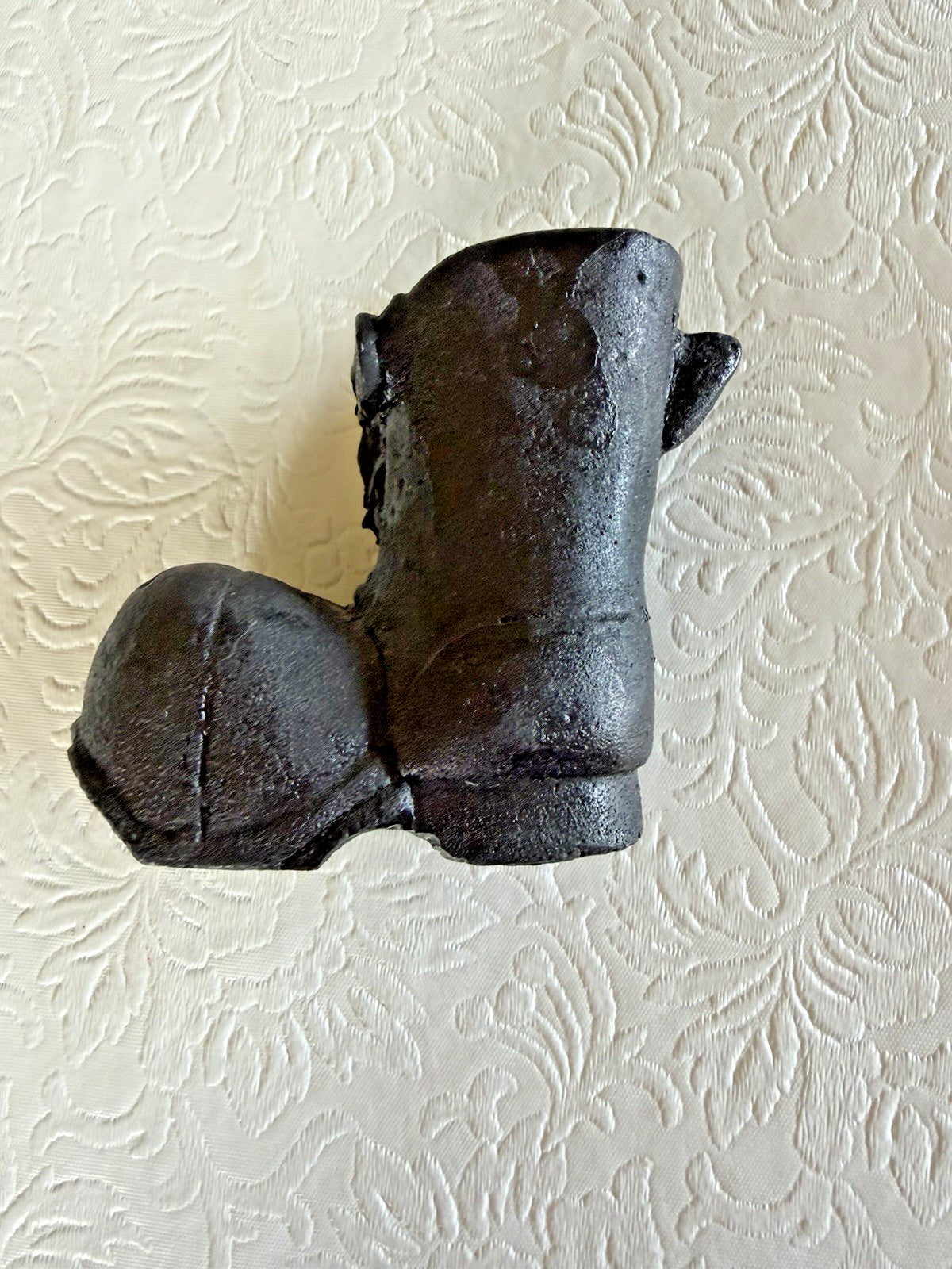 Vintage Cast Iron Boot Planter Trinket Dish Souvenir Buckhorn Lodge KY 1982