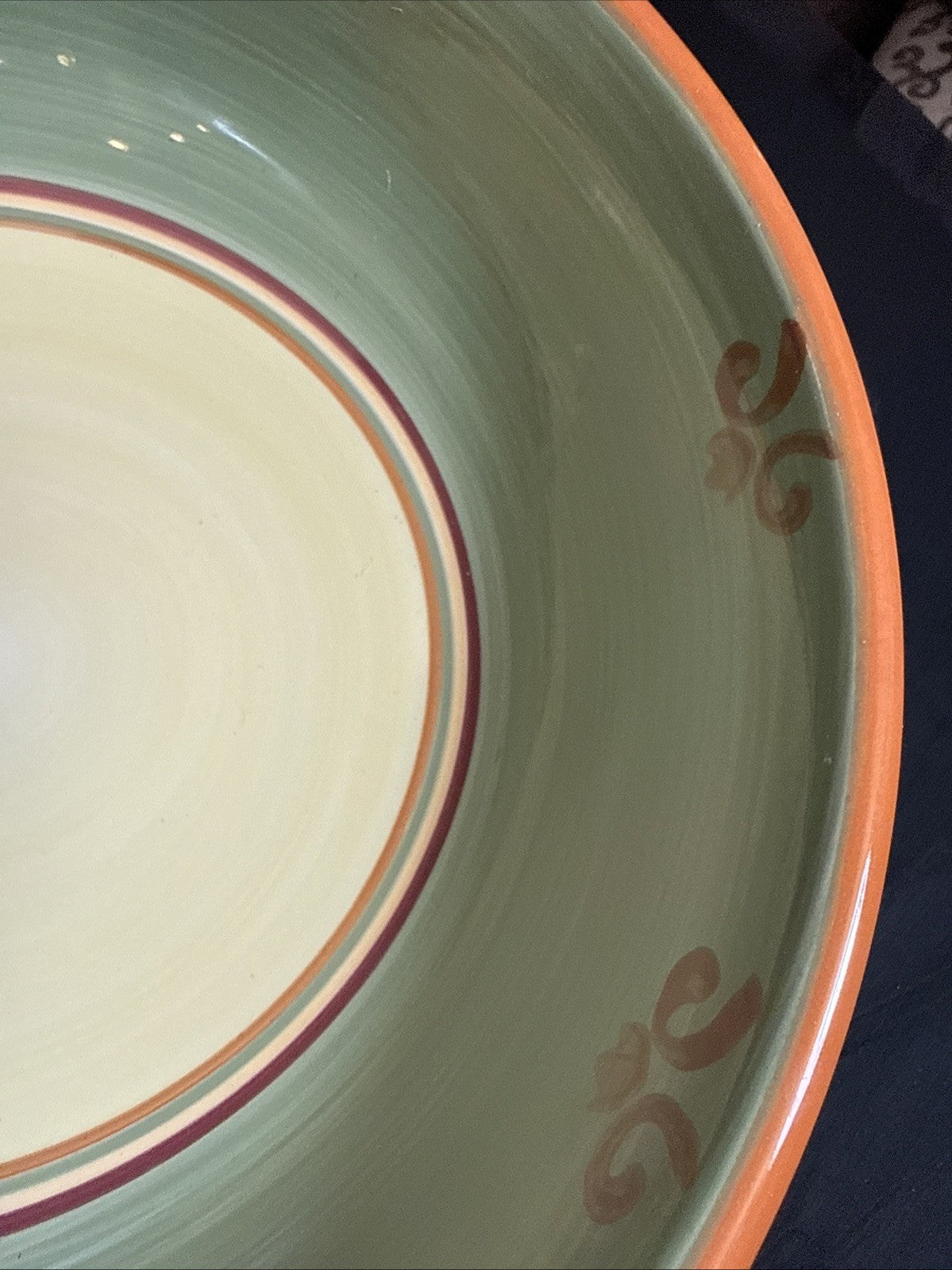 HD Designs Veggie Garden Pasta Serving Bowl 11" Artichoke Tomato Pepper Basil