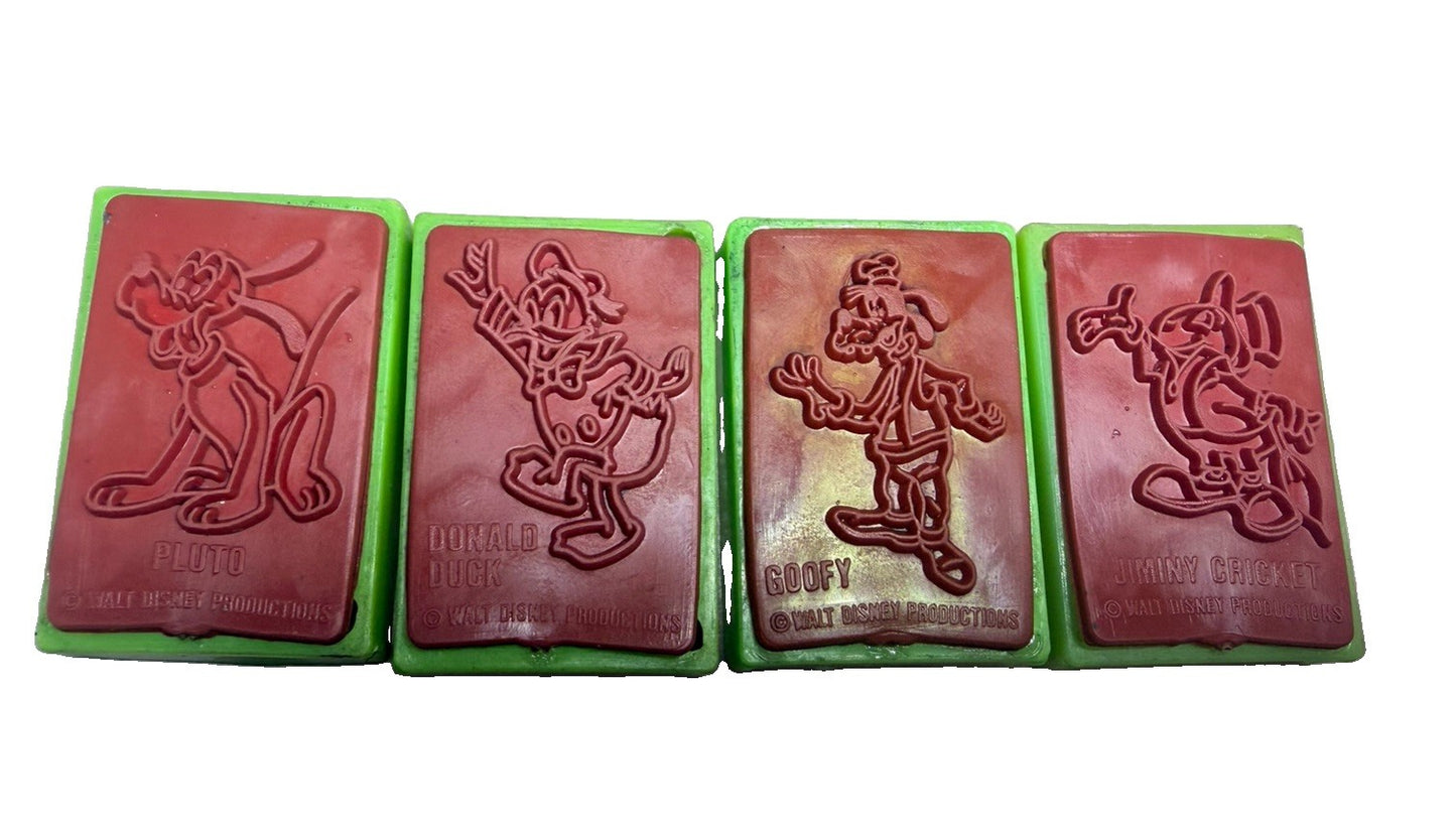 Vintage Rubber Stamp Lot Marvel Comics Disney Mickey Smurfs Friends Craft 30pc