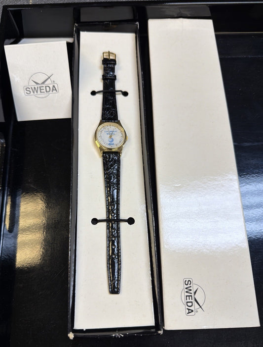 Vintage Sweda Watch Columbus Works AT&T Telephone Electronics Corporate Promo