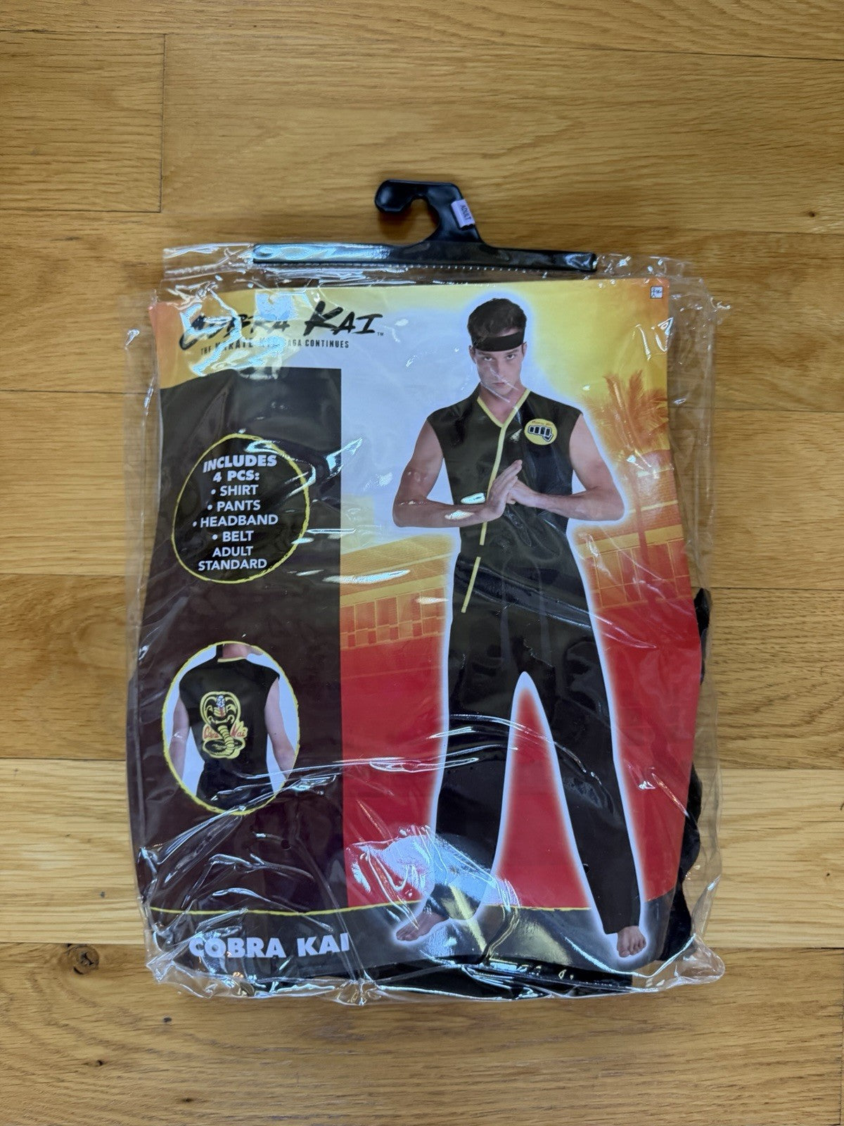 Cobra Kai Karate Kid Costume Black Gi Uniform Adult S/M Halloween Cosplay Outfit