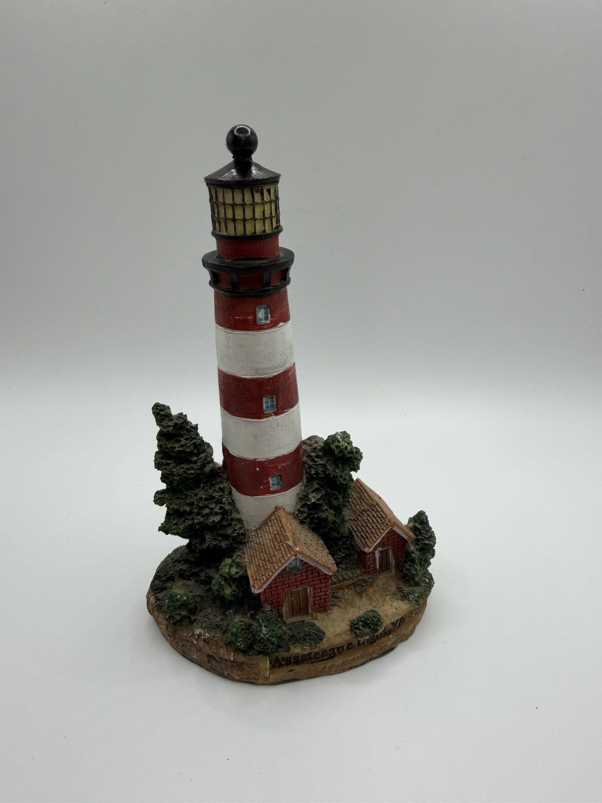 Assateague Light Virginia Lighthouse Figurine Resin Coastal Decor Souvenir