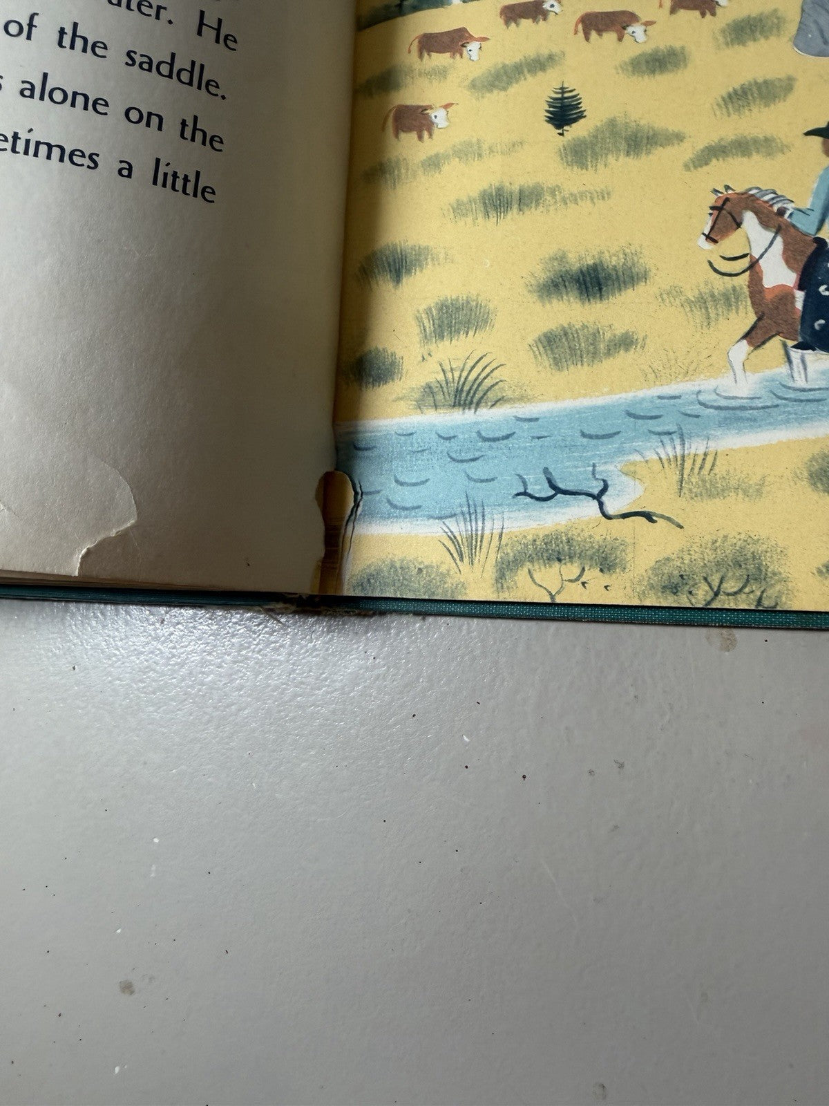 1959 The Cowboy on the Ranch Louise Lee Floethe Richard Floethe Illustrated Book