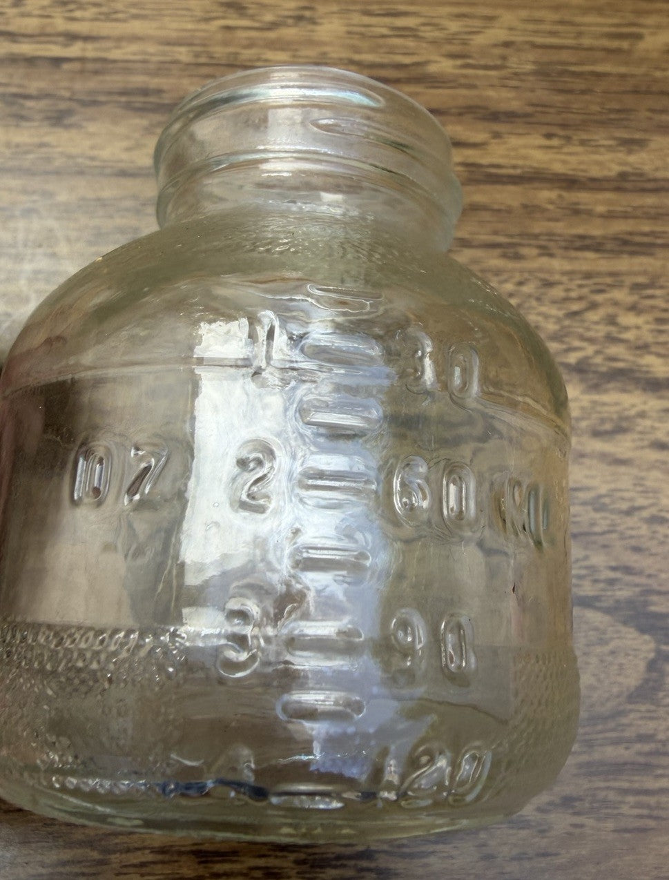 Vintage Evenflo Glass Baby Bottle Lot 6 Clear Nursing Bottles 4oz 8oz
