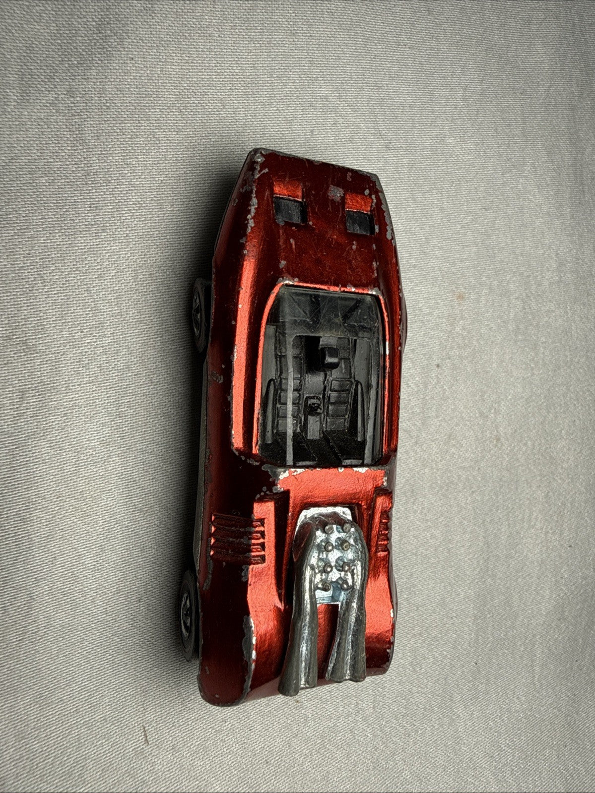 Vintage 1969 Hot Wheels Redline Peeping Bomb Red Hong Kong