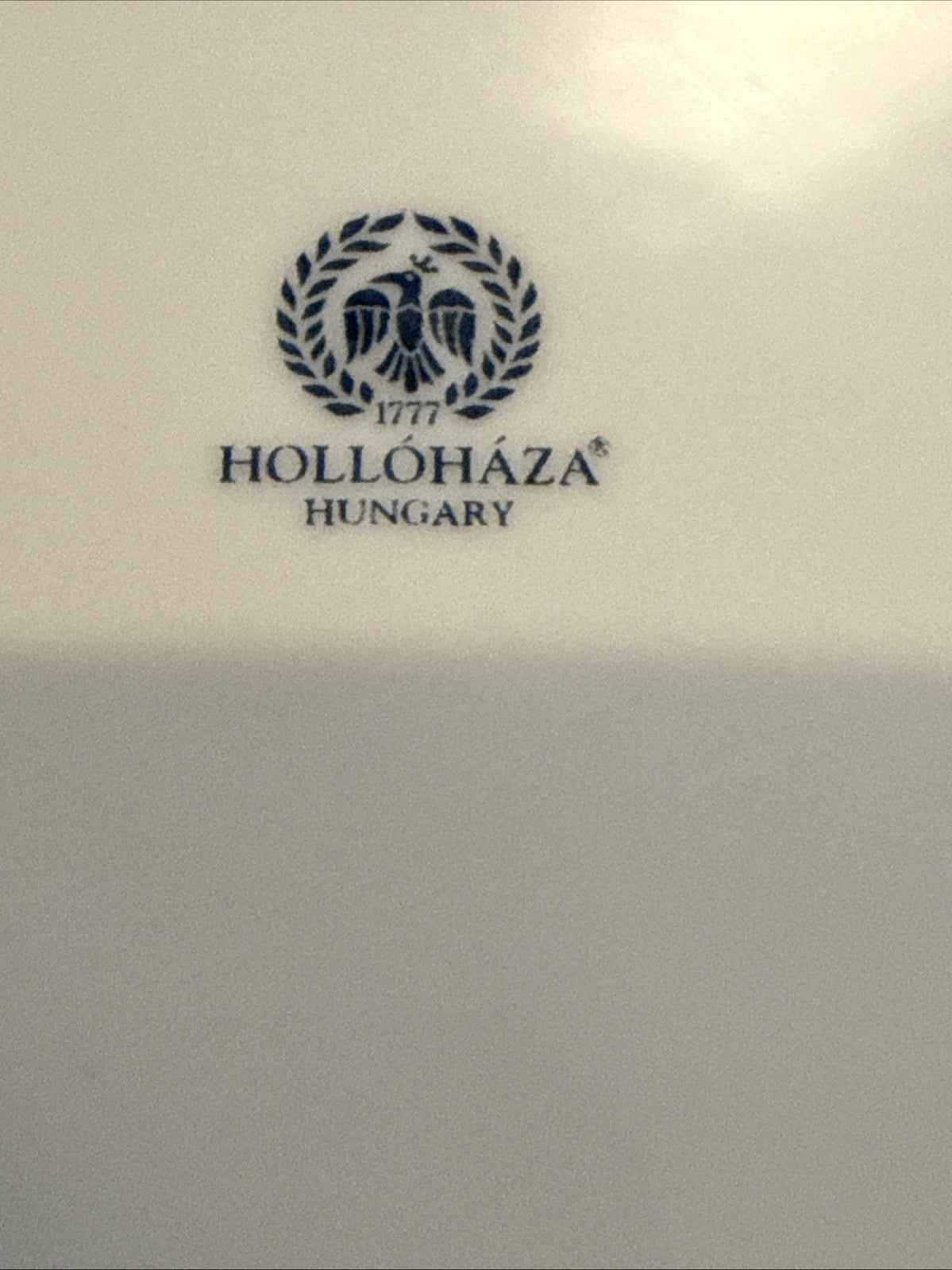 Hollóházi Henriett Pattern Cake Plate Set of 6 w/Matching Serving Tray Hungary