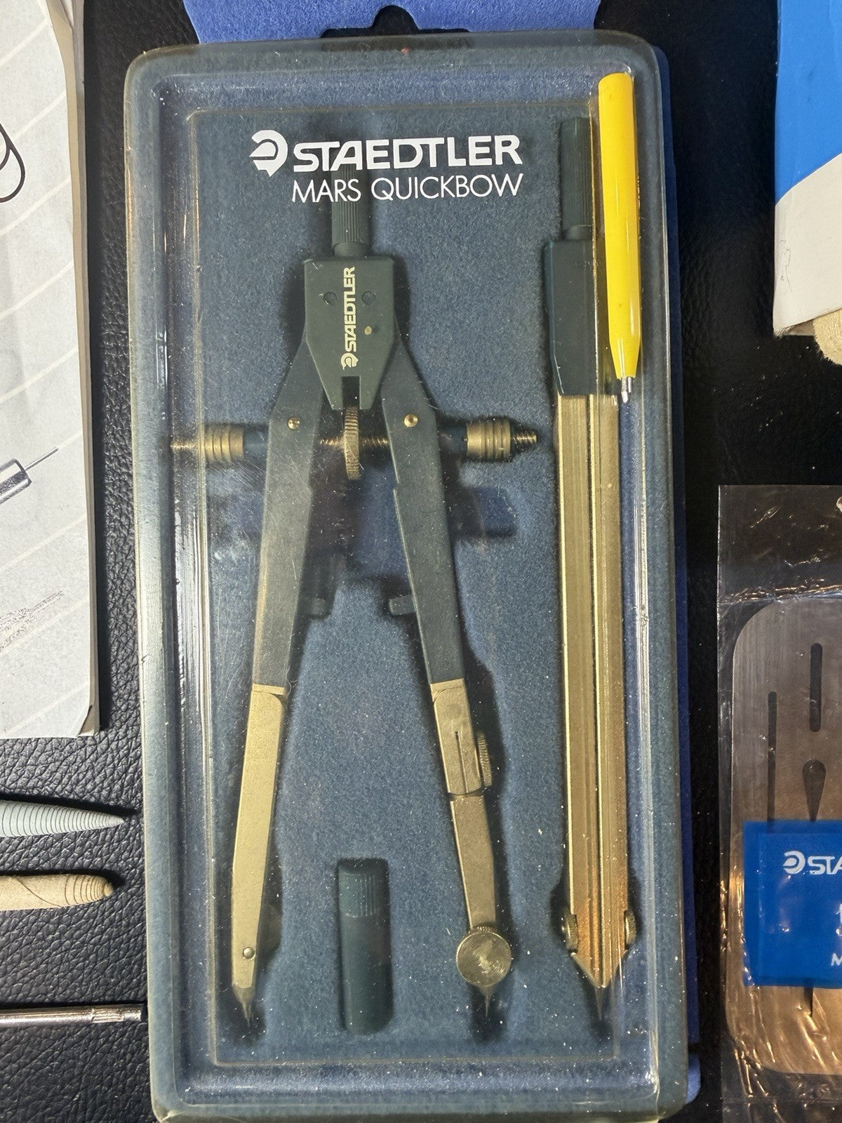 Vintage Staedtler Mars Drafting Drawing Instruments Compass Tools Bundle Germany