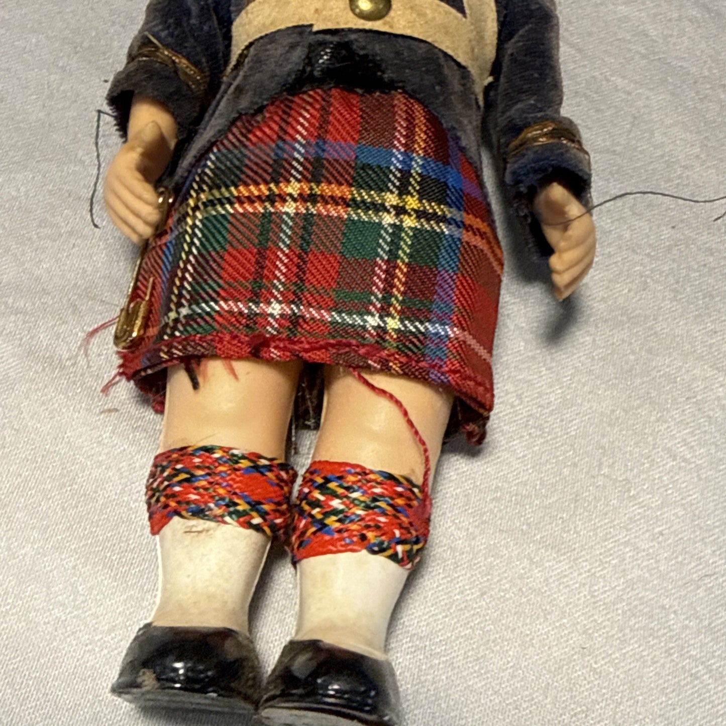 Lot of 4 Vintage Scottish Dolls Bagpipe Sleepy Eye 6" 7" Lot of 4 England