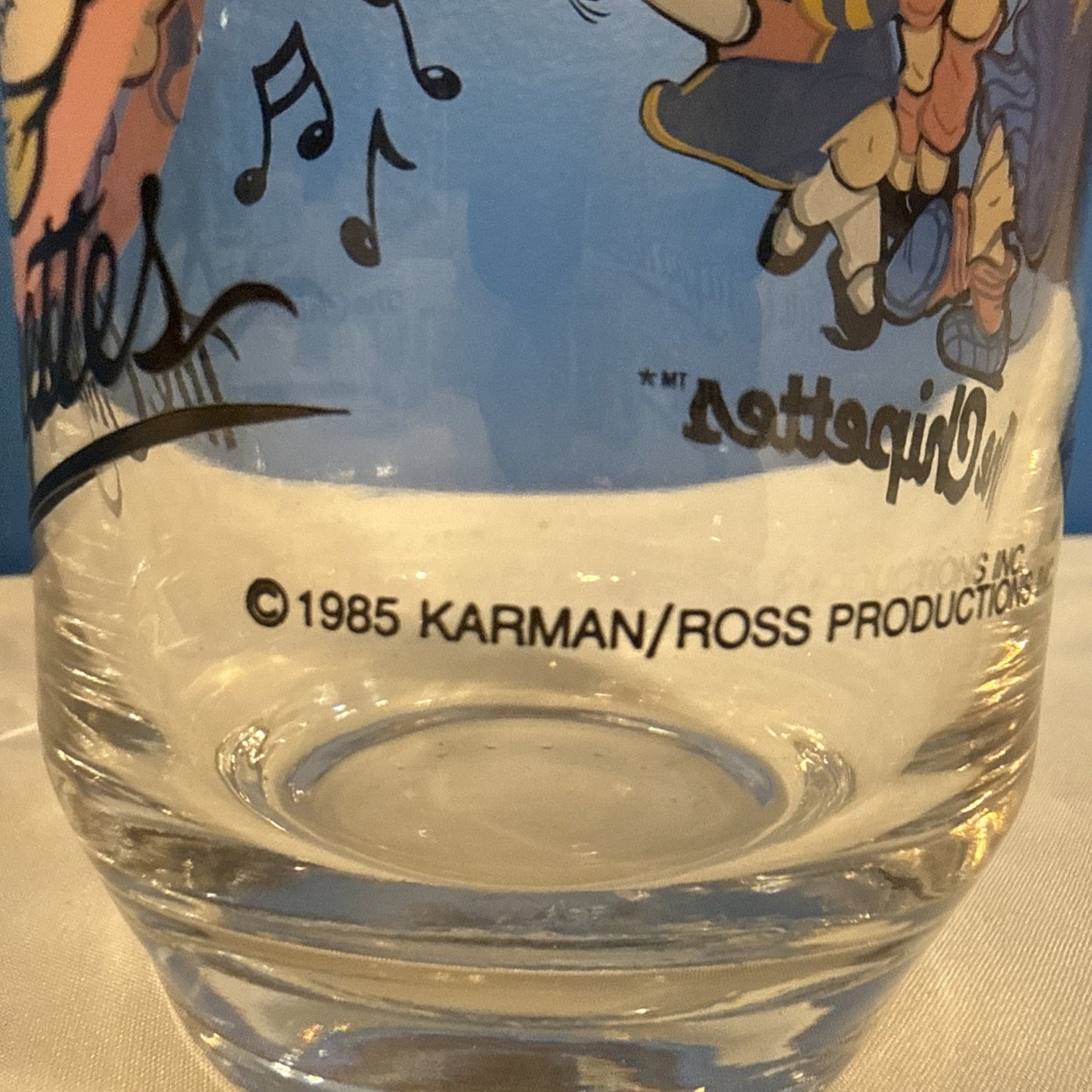 Vintage 1985 Alvin and the Chipmunks Glasses Simon Chipettes Set of 2 Hardees