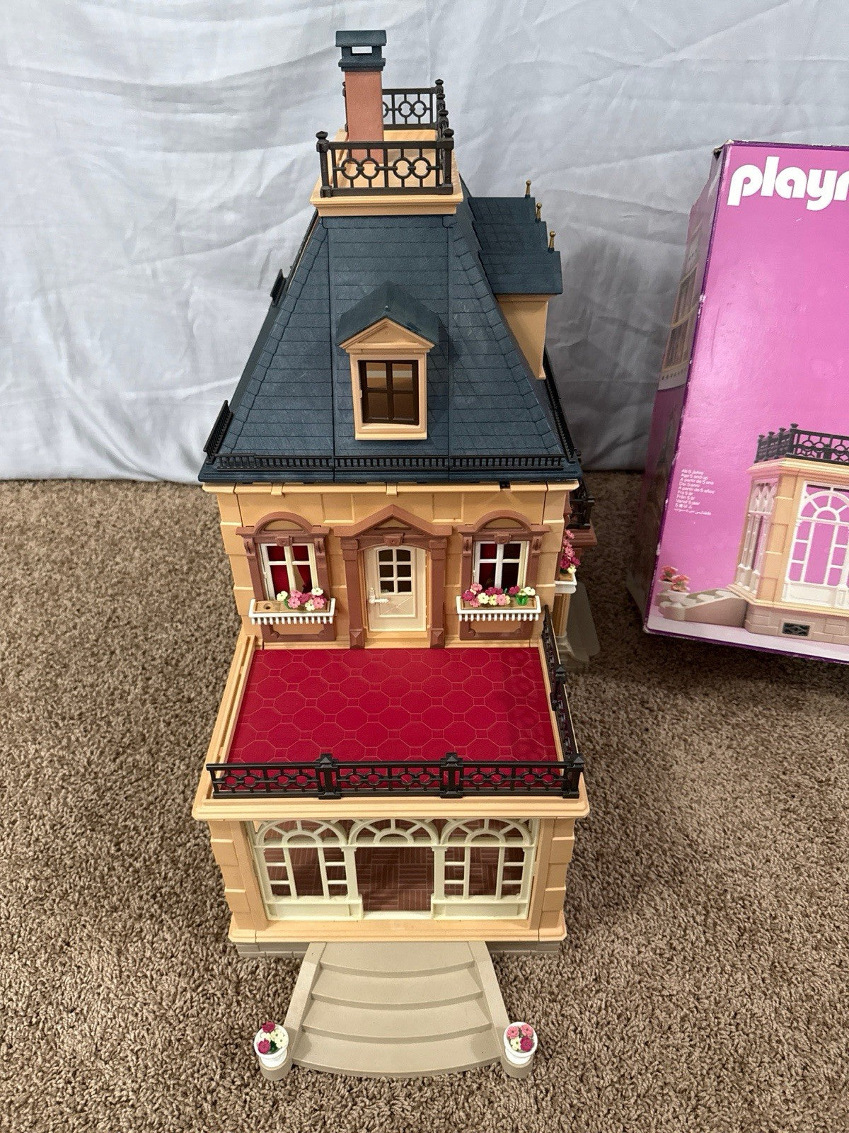Vintage Playmobil 5300 Victorian Mansion 98% Complete+ 9 Partial Sets with Box