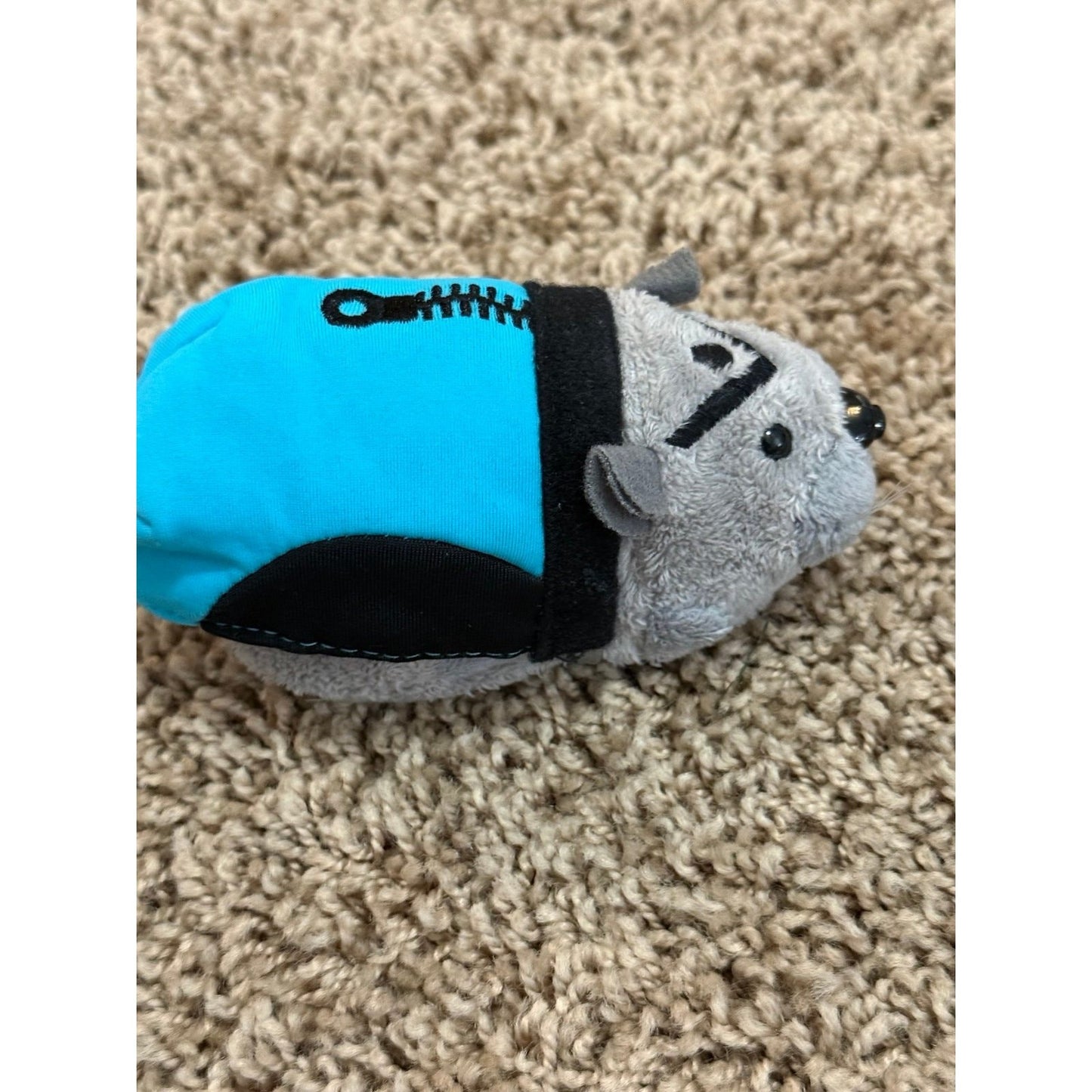 Zhu Zhu Pets Lot of 2 Plush Hamsters With Blue Jackets, Cute Pair, Preowned