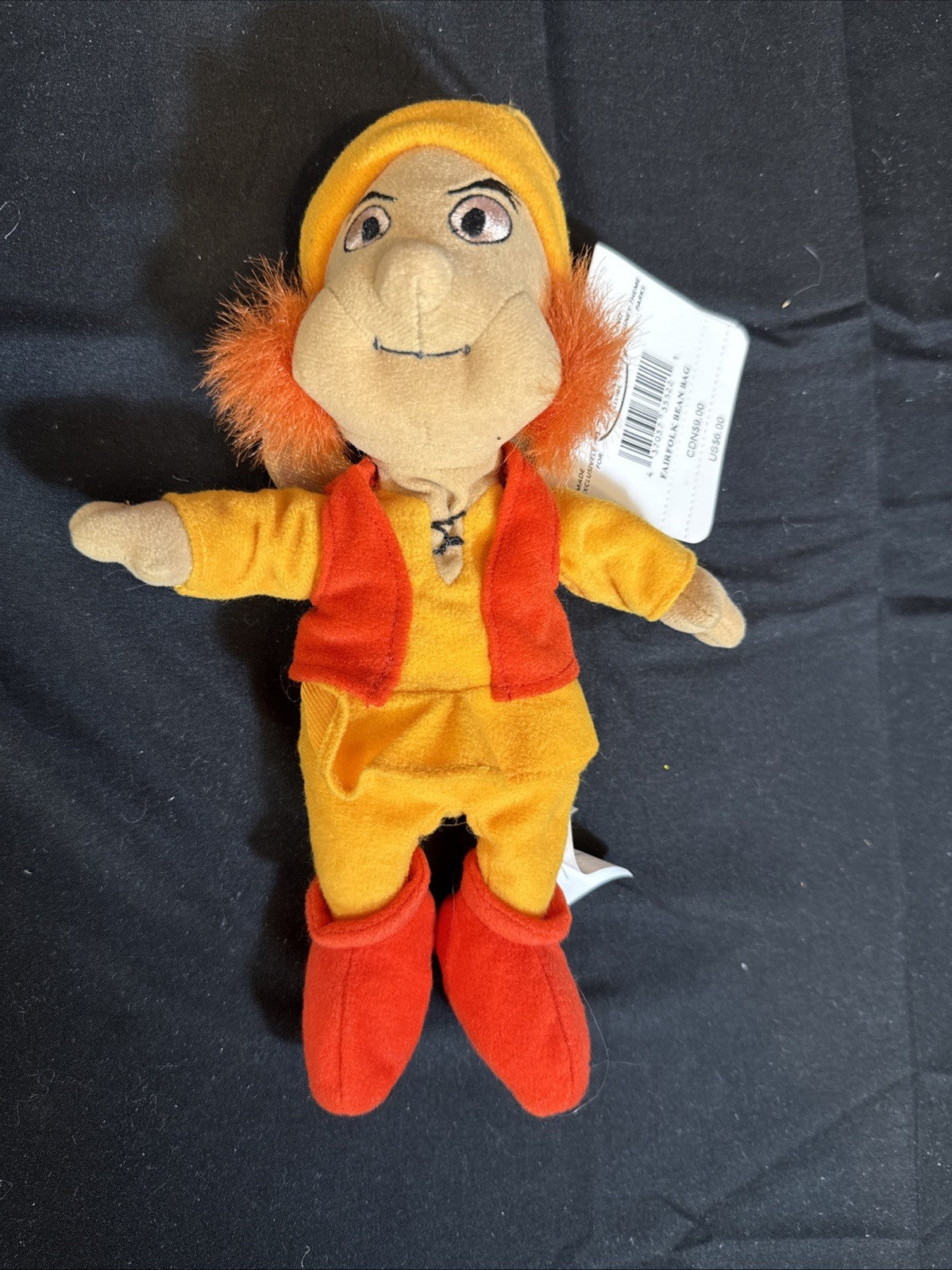 Disney Black Cauldron Gurgi Fair Folk Bean Bag Plush Lot NWT
