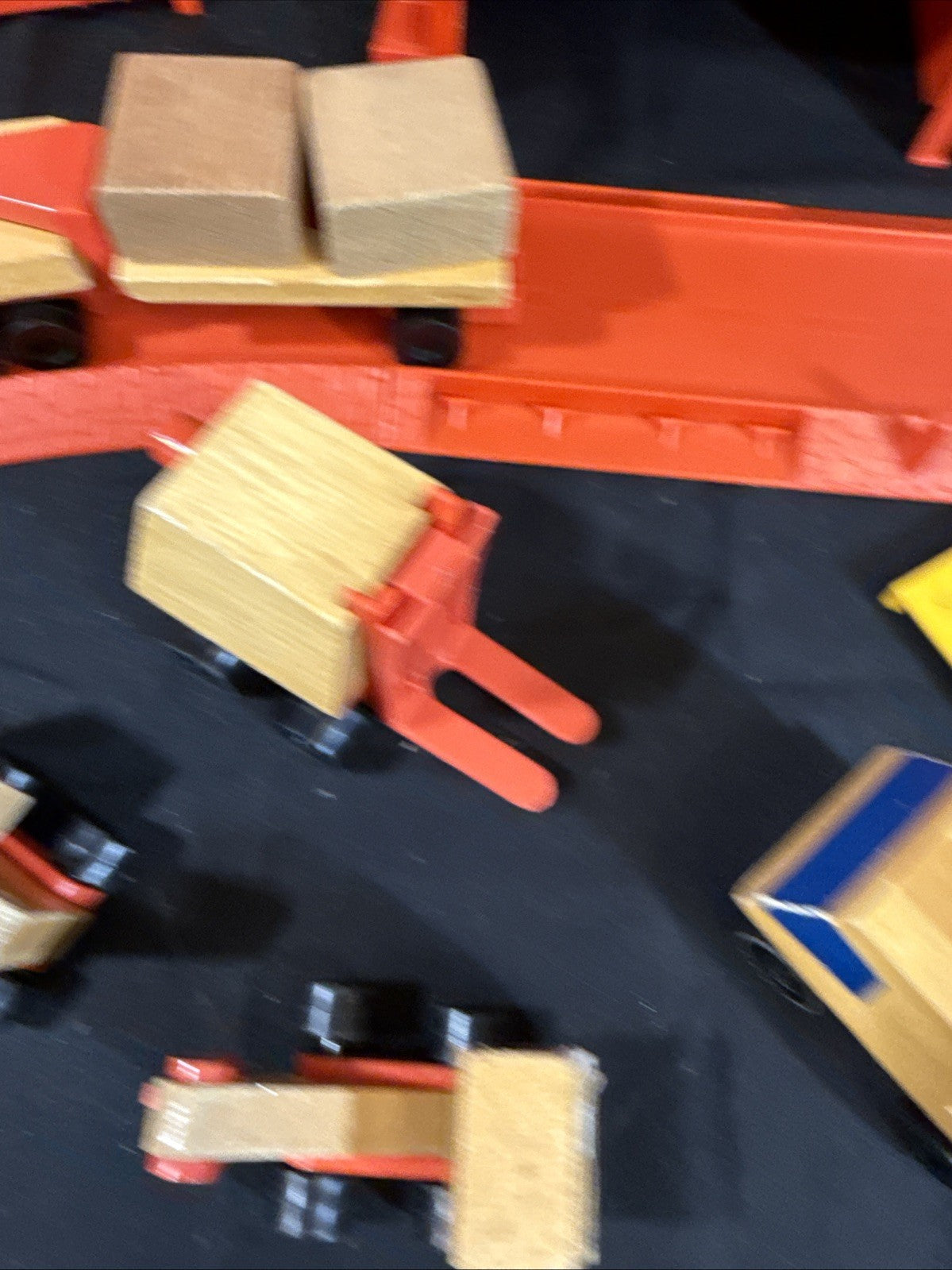 1973 Mattel Preschool Construction Yard Playset Warehouse Track Cars