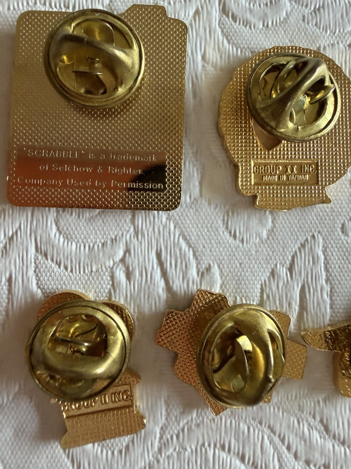 Vintage McDonald's Lapel Pins Lot Grimace Ronald Scrabble House Charity 8 Pc⁠