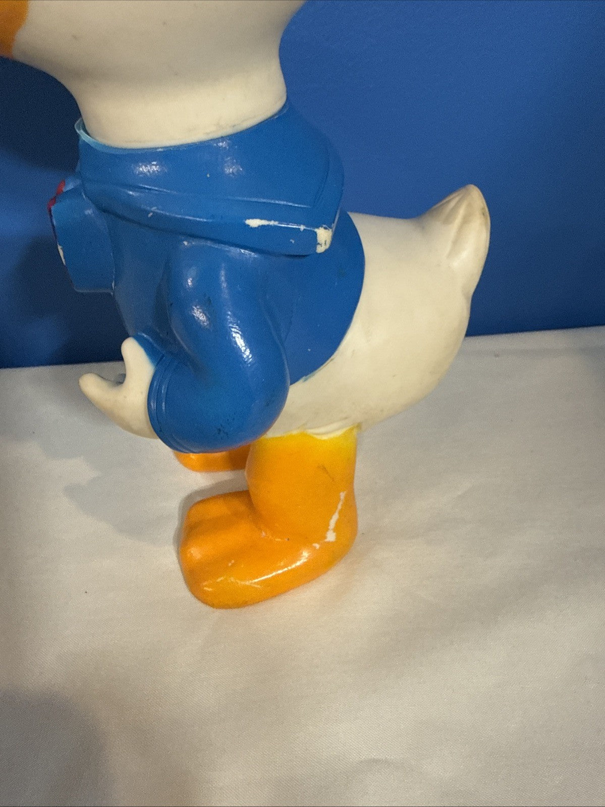 Vintage Walt Disney Donald Duck Vinyl Squeaker Toy Japan 8.5 Inch Figure