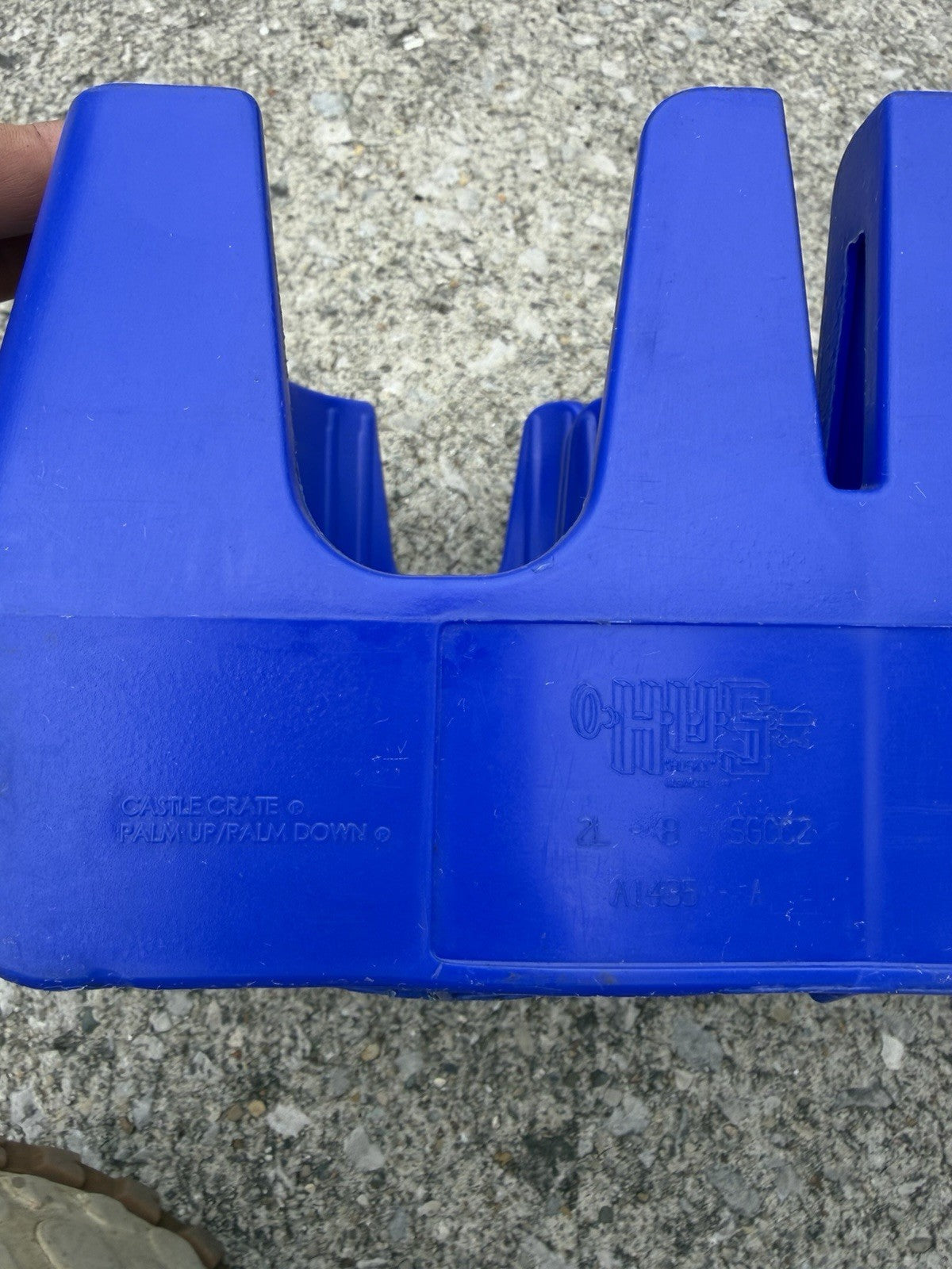 Vintage G&J Pepsi Cola Blue Plastic 2 Liter Soda Bottle Carrier Castle Crate