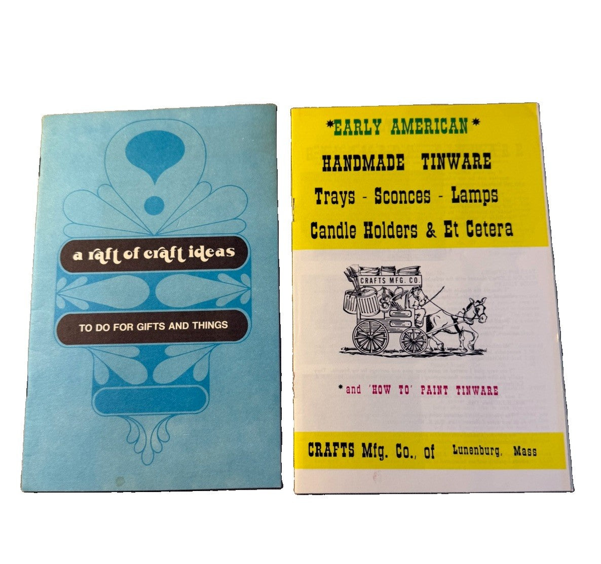 Vintage Craft Booklets Lot A Raft of Craft Ideas Crafts Mfg Co Lunenburg Mass