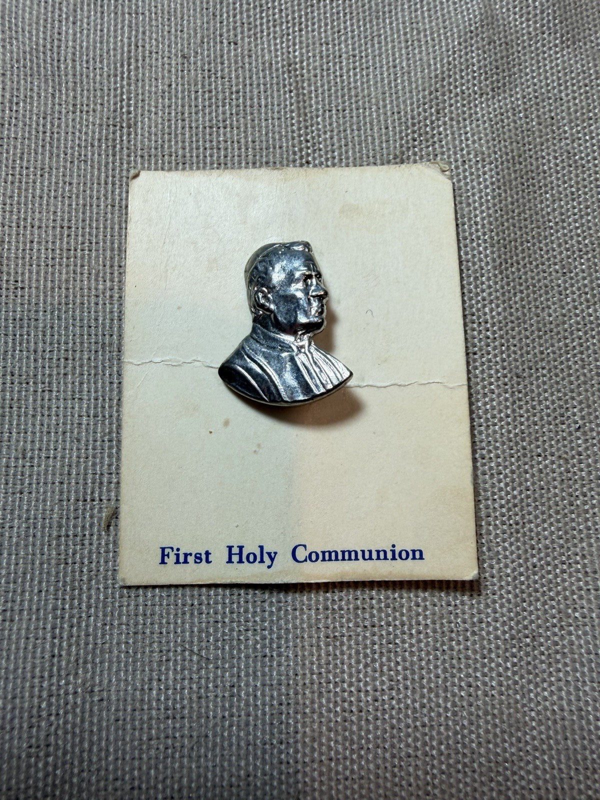 Vintage First Holy Communion Set Veil Rosary Purse Prayer Book Lapel Pin