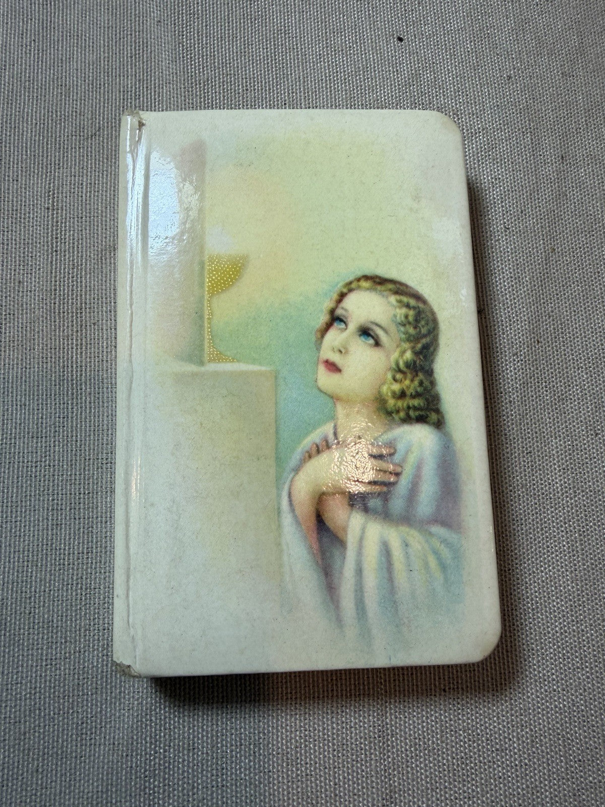 Vintage First Holy Communion Set Veil Rosary Purse Prayer Book Lapel Pin