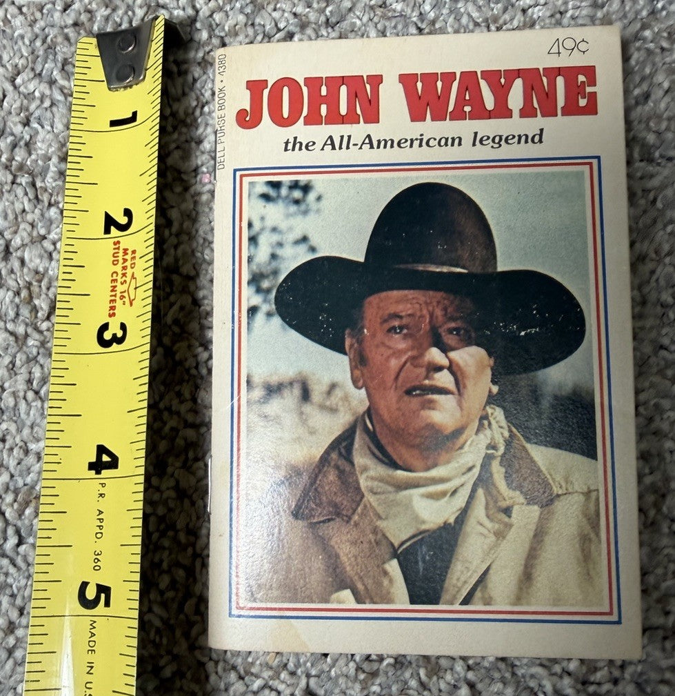 1979 John Wayne All American Legend Dell Paperback Vintage Book