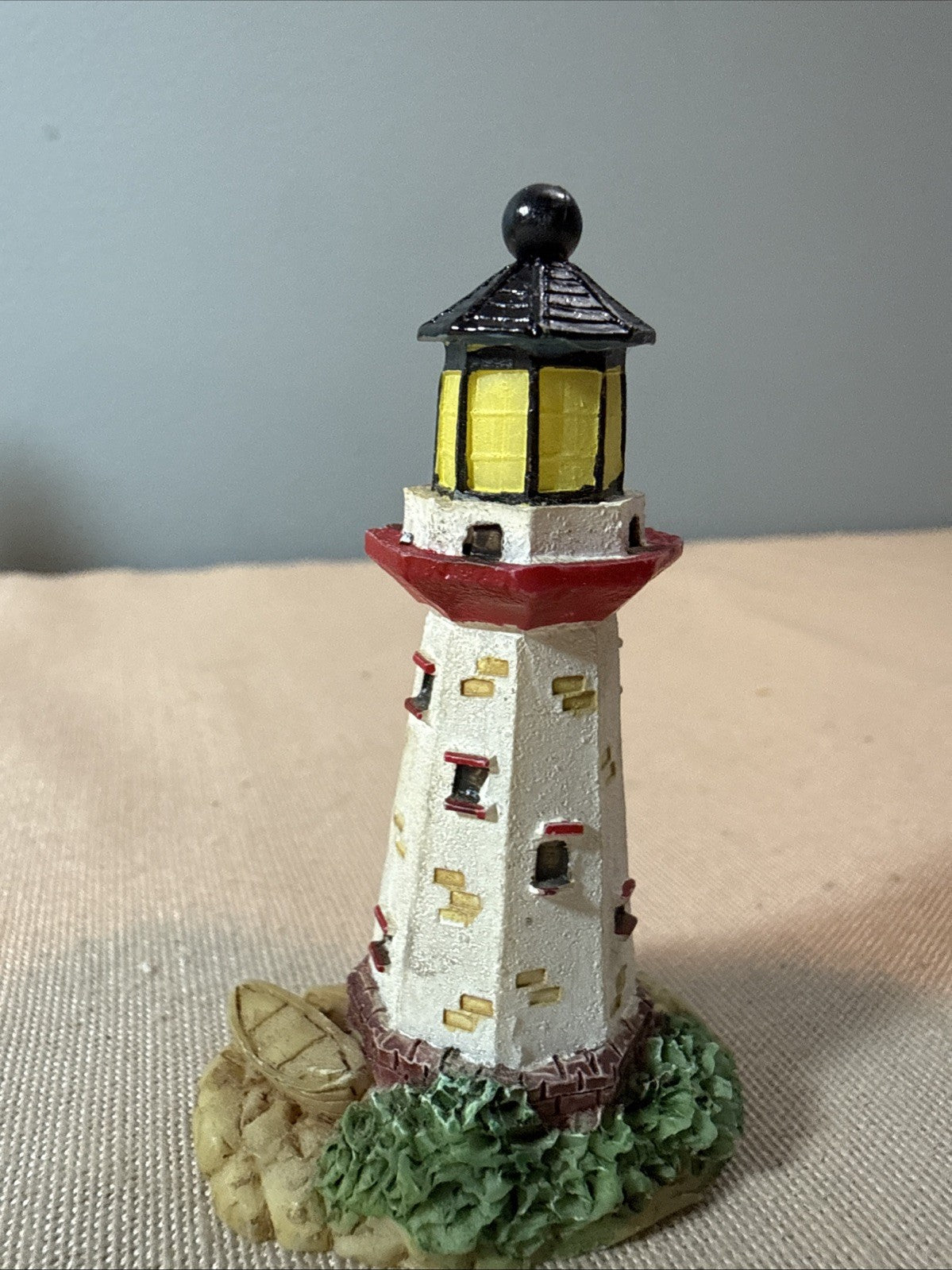 Vintage Lighthouse Figurines Lot 7 Coastal Nautical Miniatures Mixed Brands