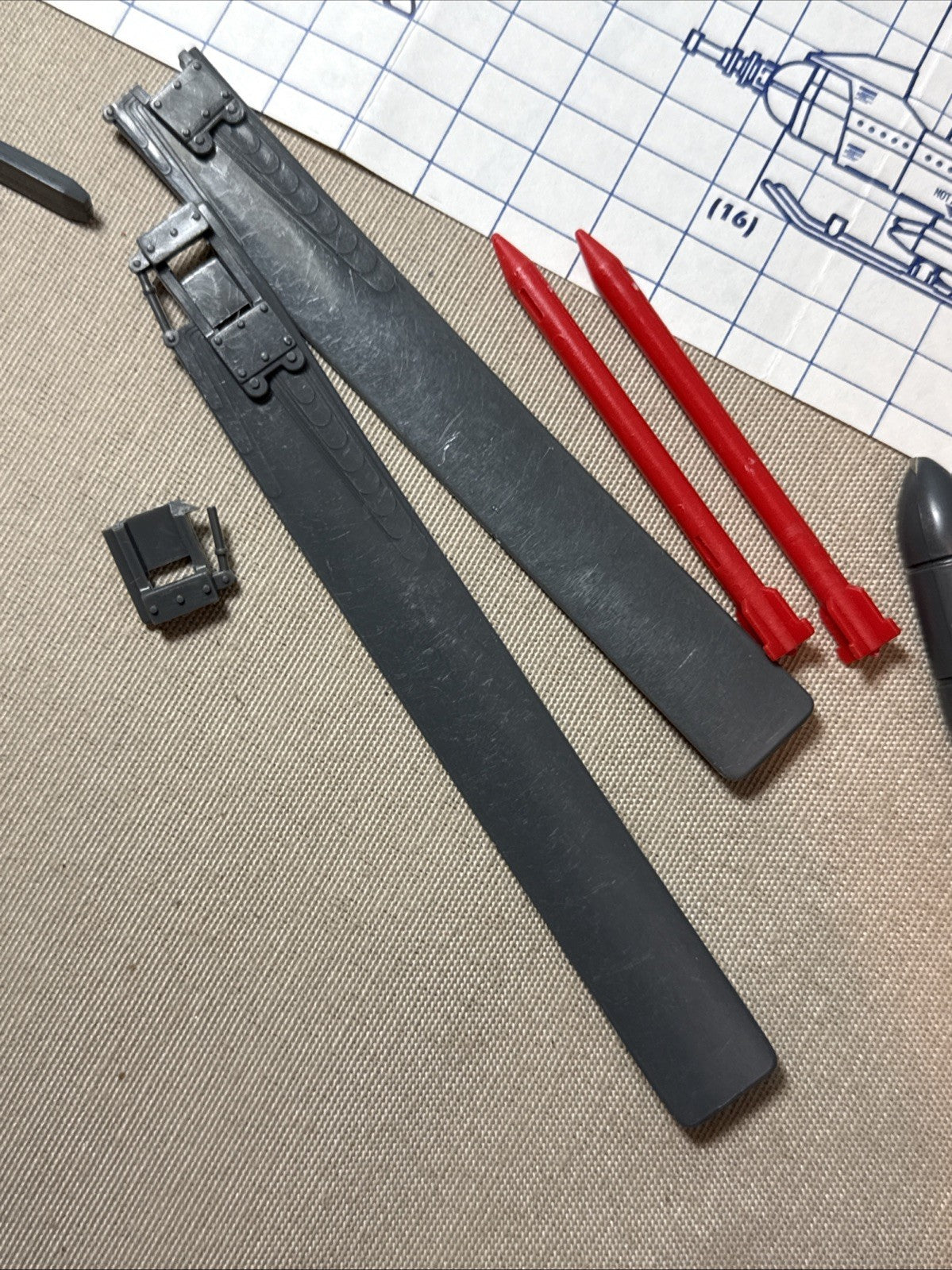 Vintage GI Joe Blueprint Lot RAM & FANG Vehicle Parts Instructions ARAH