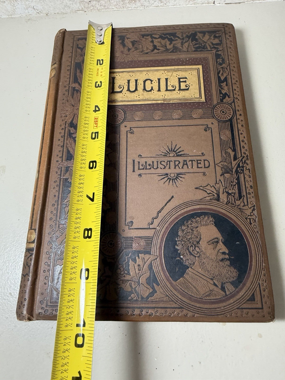 Antique 1889 Lucile Owen Meredith Illustrated Hardcover Poetry Book Stokes