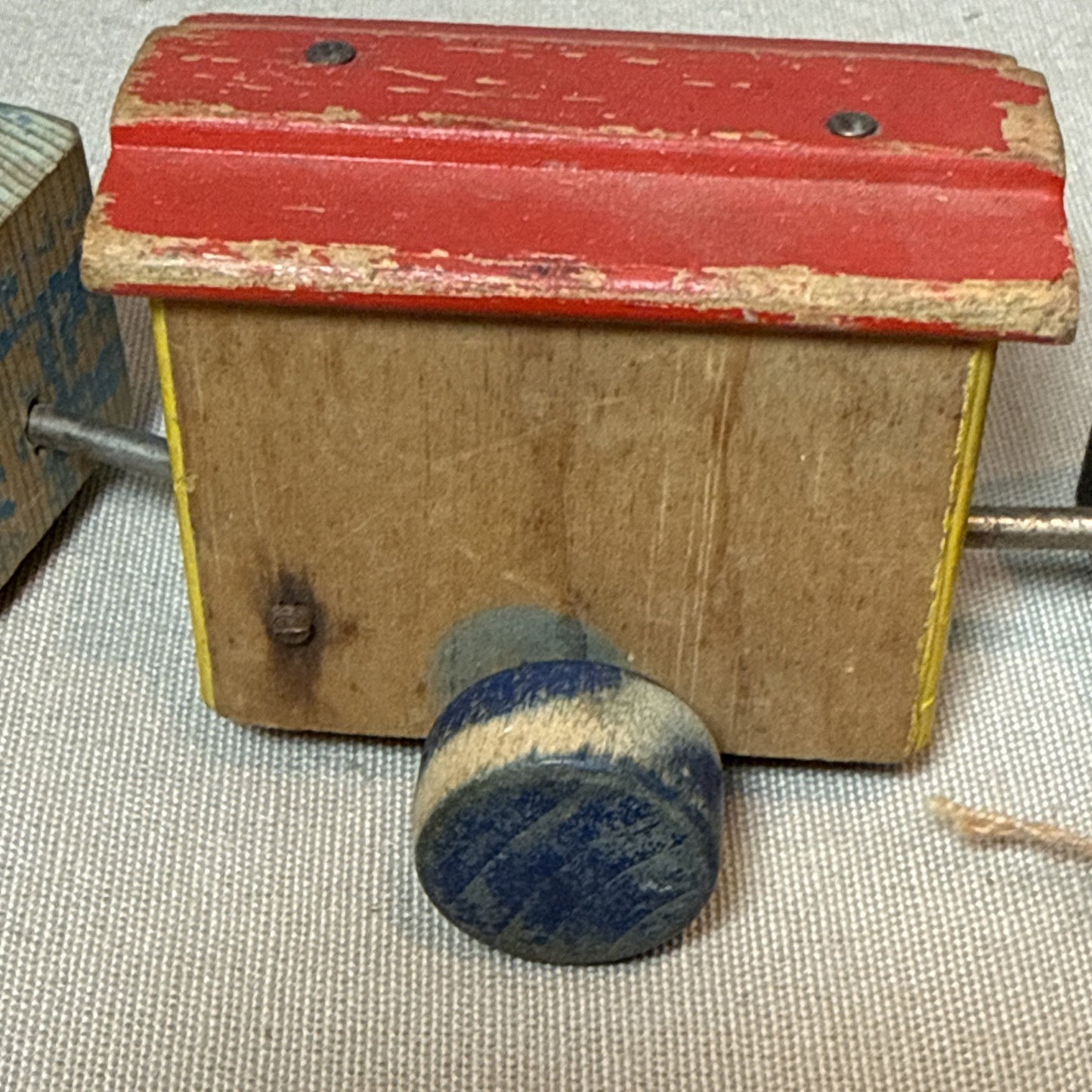 Vintage Fisher Price #215 Choo Choo Train Pull Toy 1950s Wooden Classic
