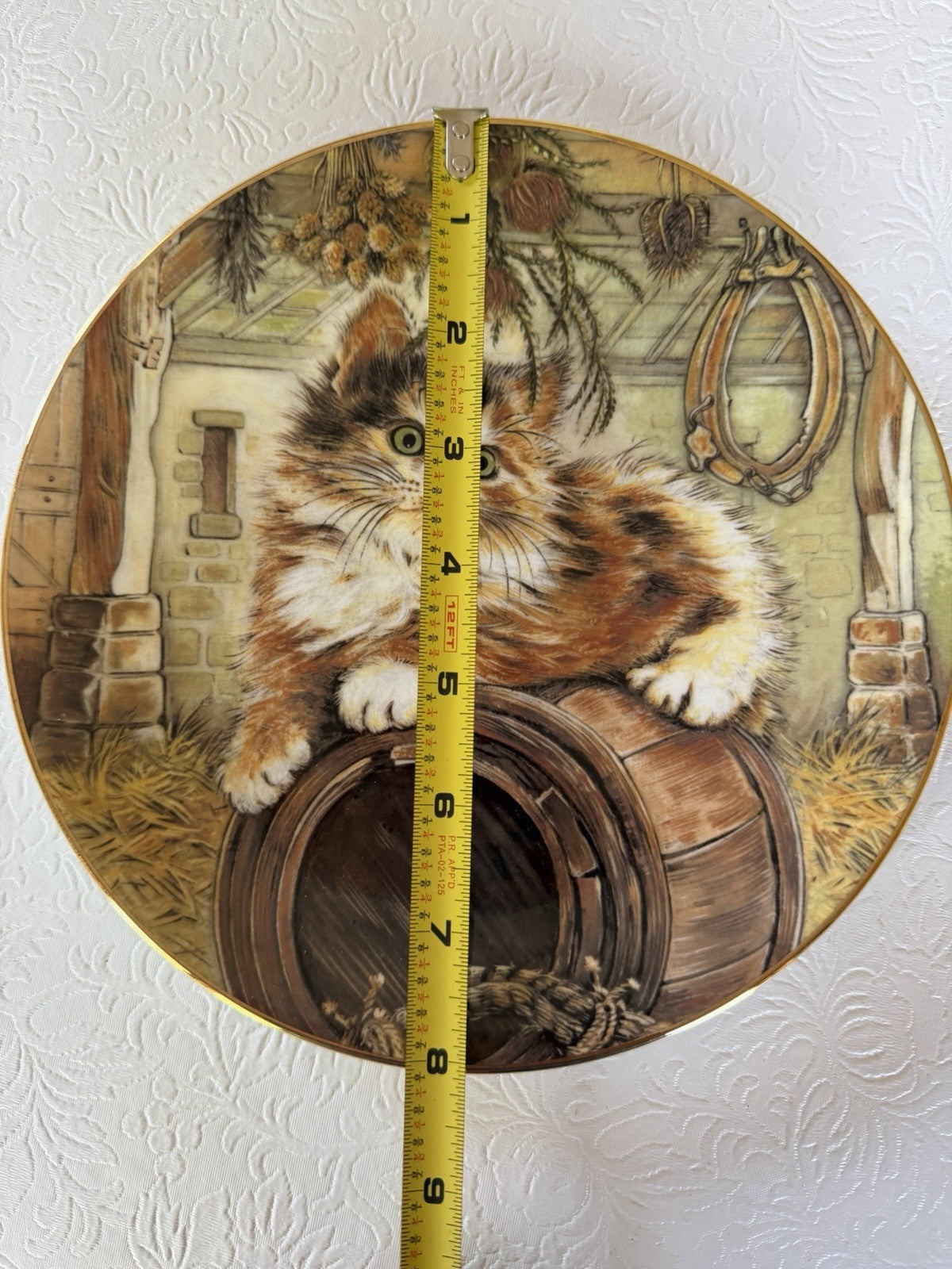 Royal Worcester Country Kitty 1985 Kitten Classics 6th Issue Collector Plate Cat