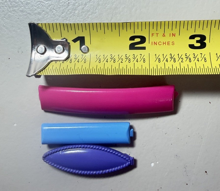 Vintage 1990s Hair Clips Barrettes Lot Plastic Metal Bows Flowers Rainbow Retro
