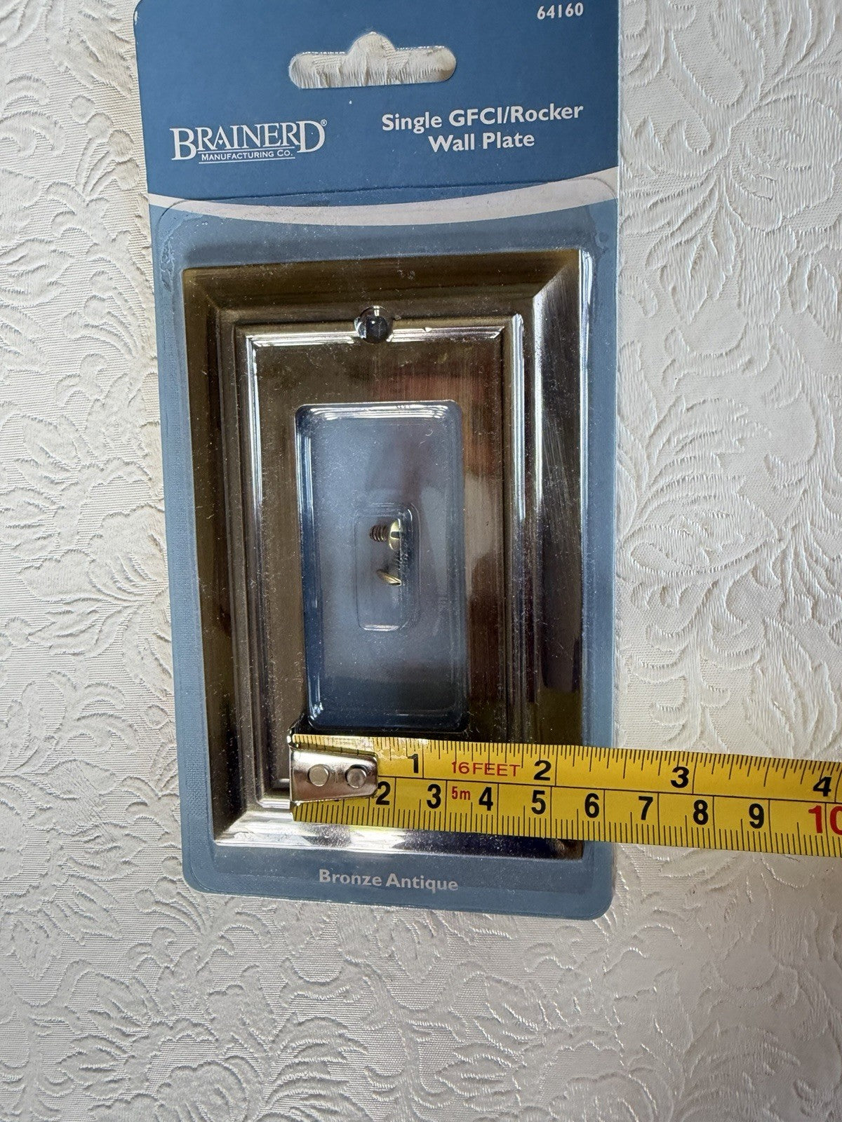 Brainerd GFCI Rocker Wall Plate Antique Bronze New Sealed Cover