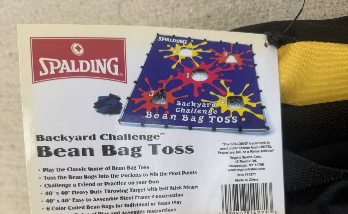 Spalding Backyard Challenge Bean Bag Toss Game Set 40x40 Steel Frame NIB