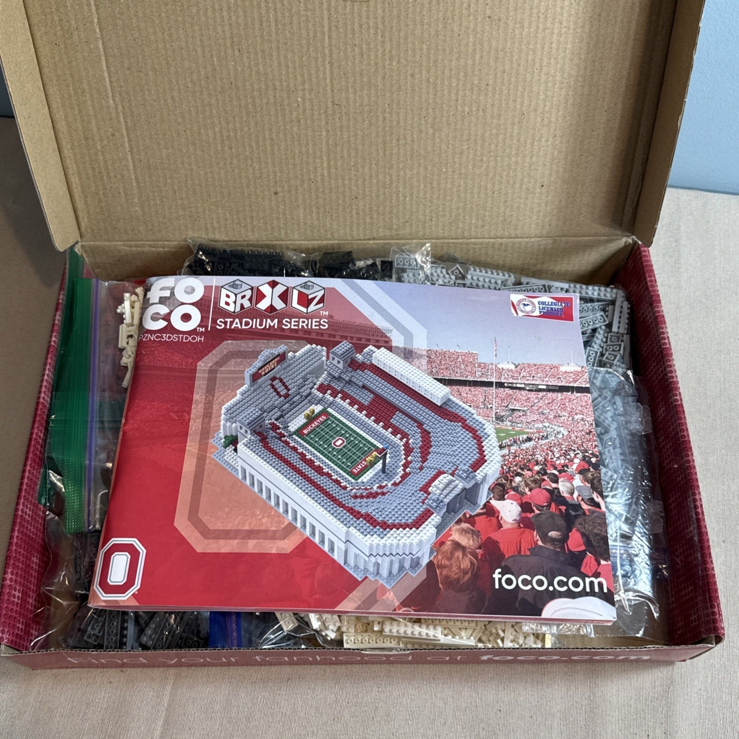 OHIO State Buckeyes BRXLZ Shoe Stadium Series 3D Construction Block Set 2926