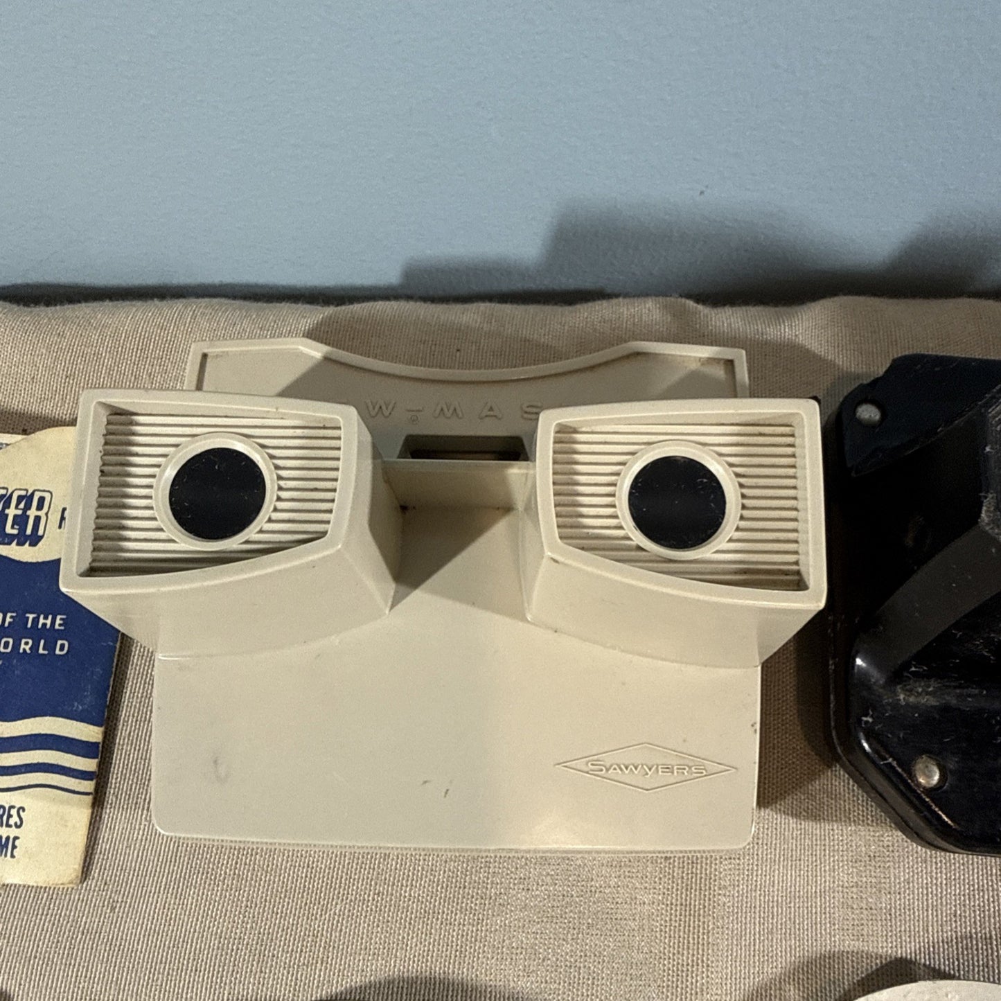 Vintage 1950s Sawyers View Master Reel Lot 3 Viewers + 31 Reels + cases