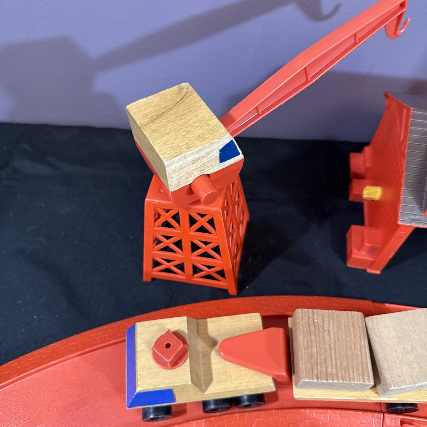 1973 Mattel Preschool Construction Yard Playset Warehouse Track Cars
